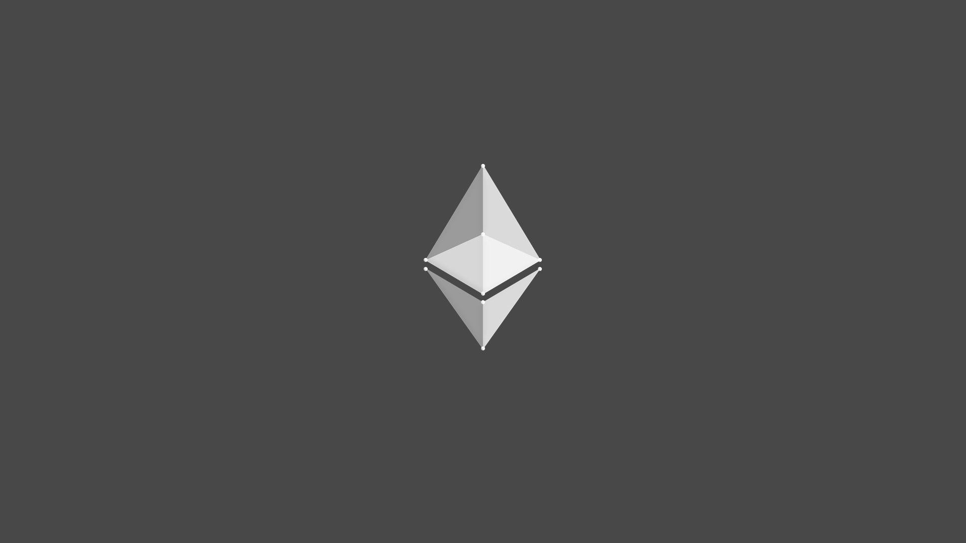 logo, Ethereum, minimalism, 1080P, HD Wallpaper