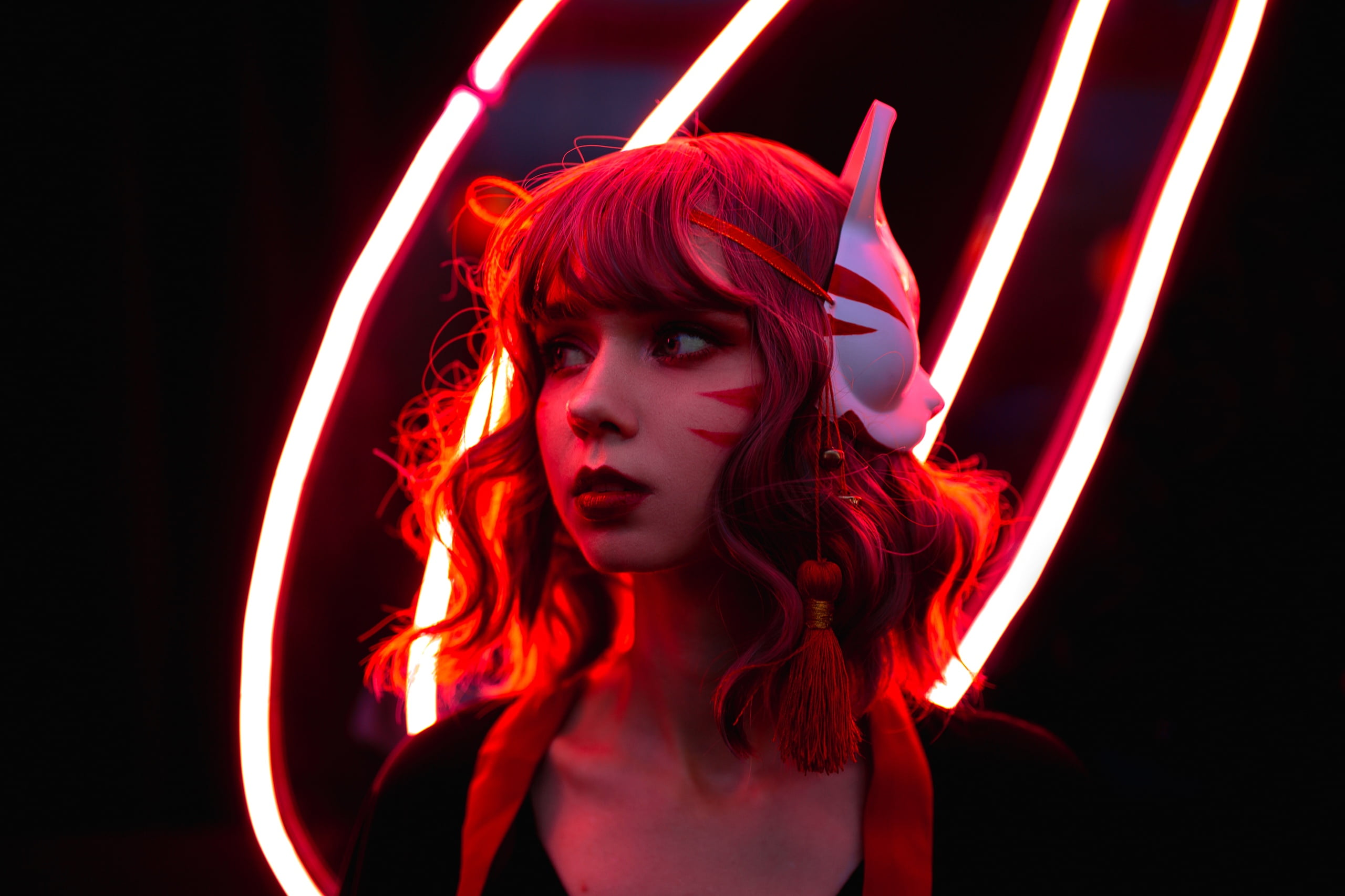 2K, Mikhail Shvetsov, neon, Valeriya Ranevskaya, HD Wallpaper