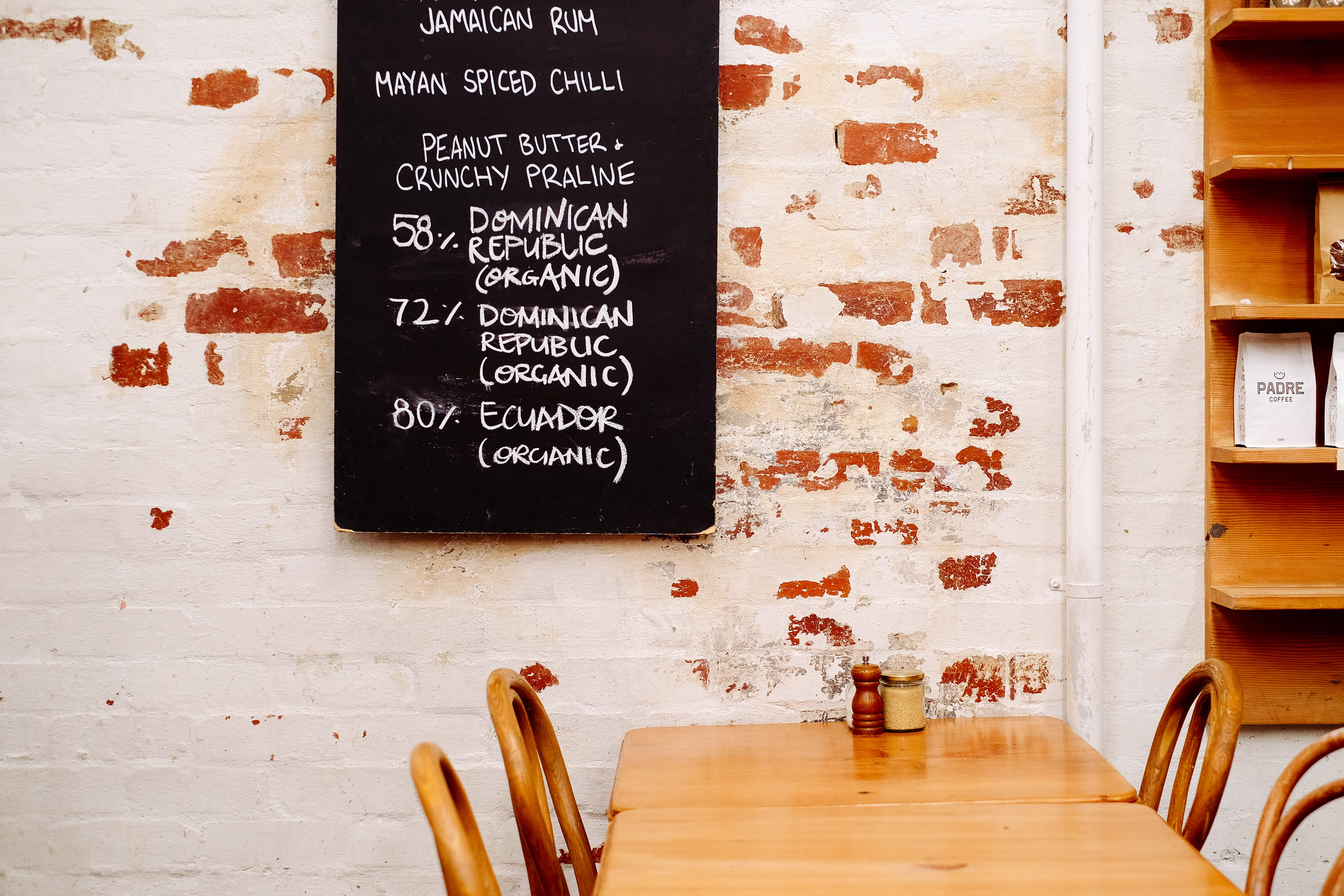 four, board, chairs, food, cafe, communication, food and drink industry, food and drink, brown, business, 4K, table, sign, wood - material, seat, two, HD Wallpaper