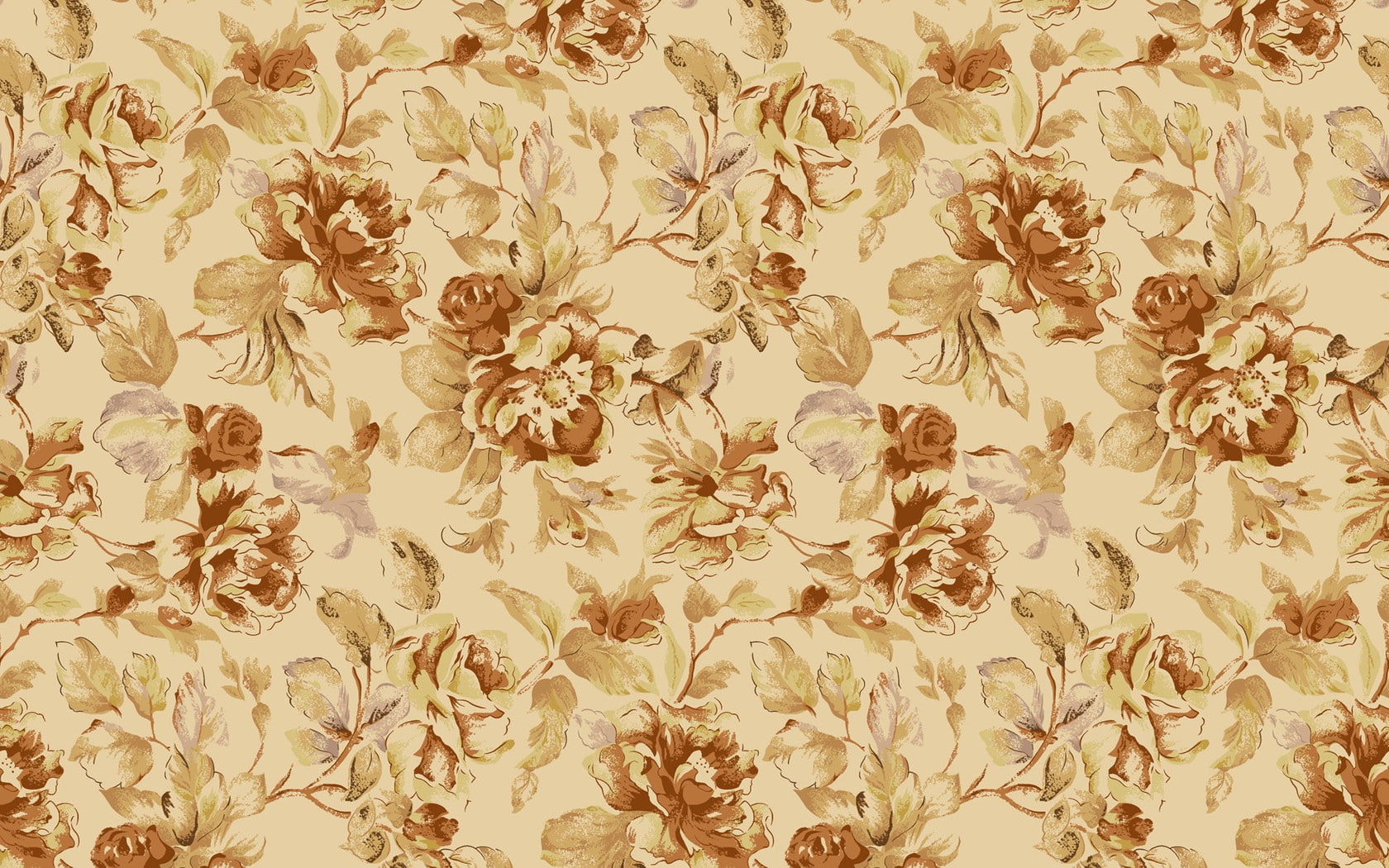 floral, 720P, patterns, vintage, wonderful, HD Wallpaper