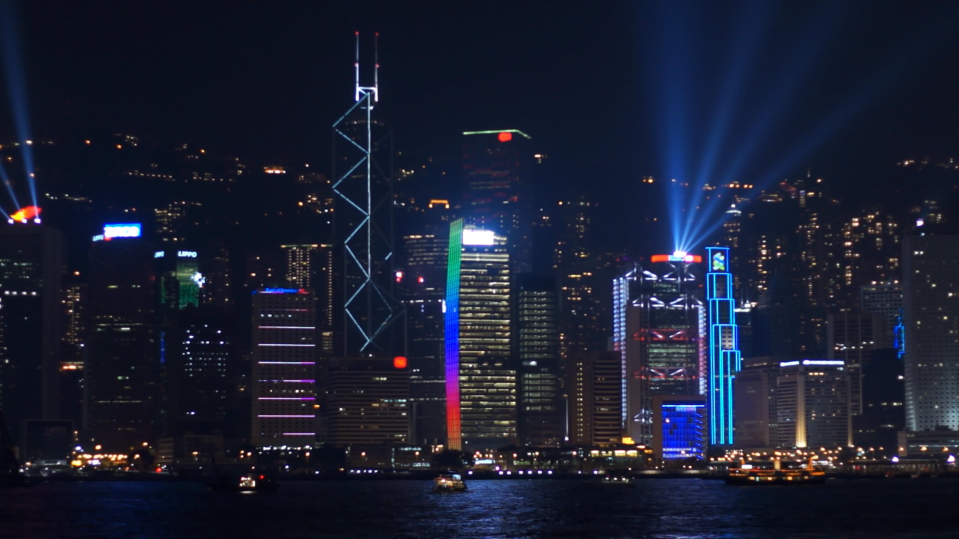 field, scoreboard, training, outdoors, skyscraper, background, cityscape, landmark, illuminated, waterfront, glowing, water, event, no people, match, business district, HD Wallpaper