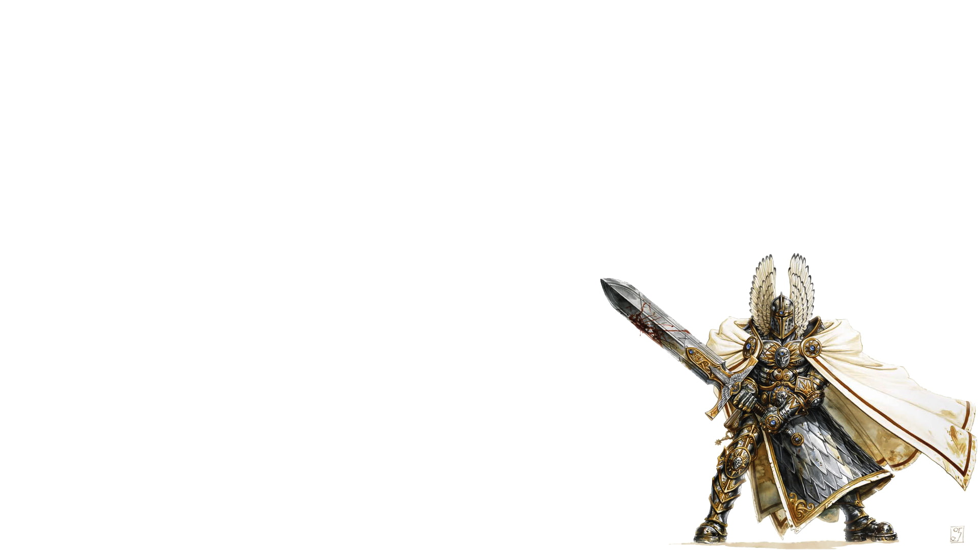 hd, white, heroes, 1080P, and, sword, video games, might, magic, warrior, HD Wallpaper