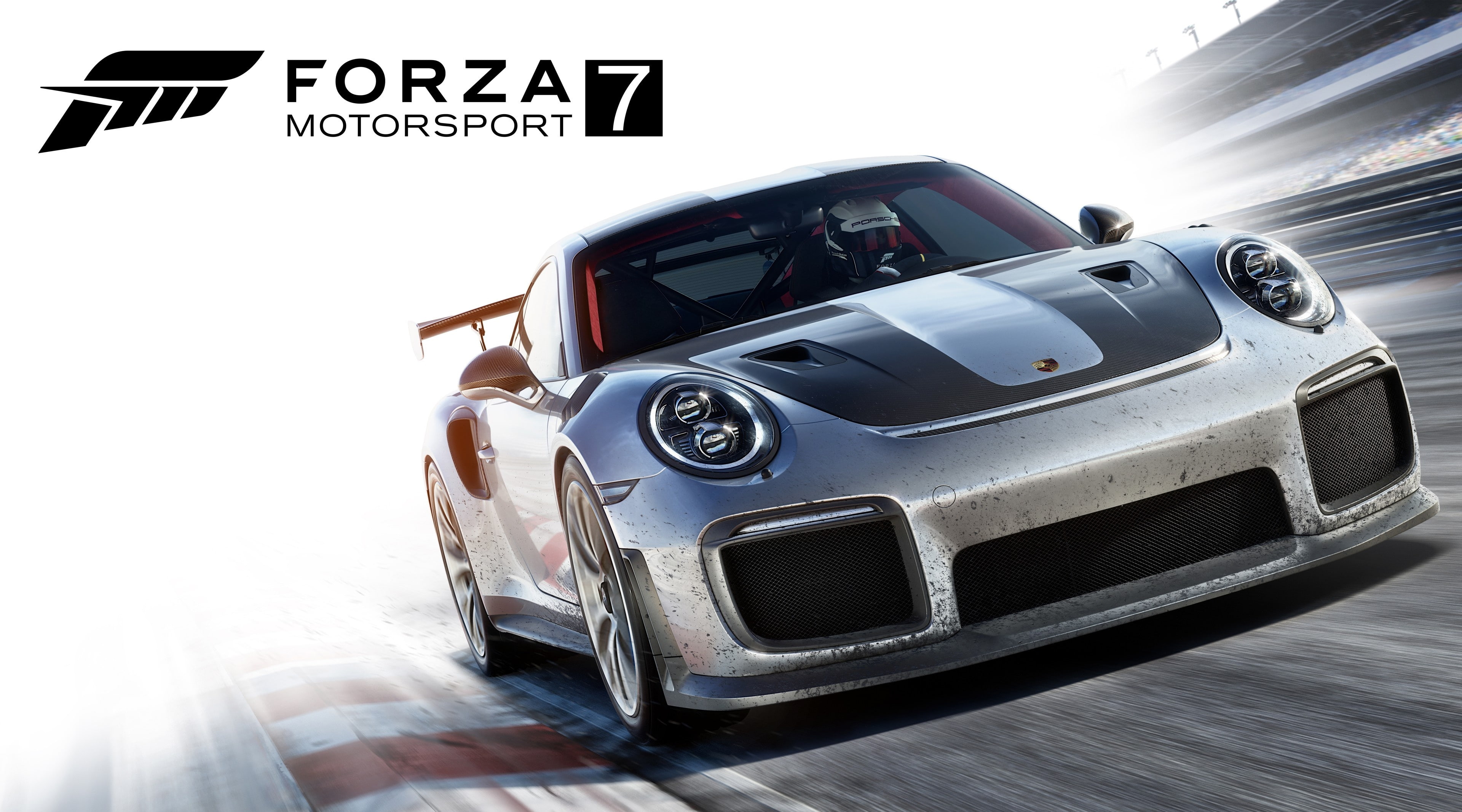 nature, land vehicle, Forza Motorsport, motor vehicle, Racing, clear sky, sky, Games, 4K, text, coupe, video, mode of transportation, no people, game, HD Wallpaper