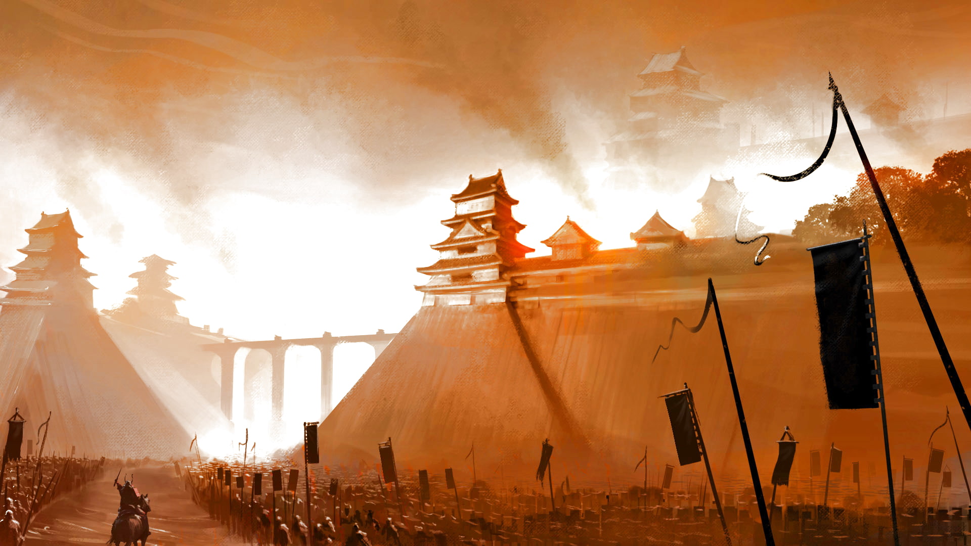 shadow, warrior, strategy, japan, samurai, action, oriental, shogun, blades, fantasy, 1080P, japanese, asian, stealth, tactics, rts, HD Wallpaper