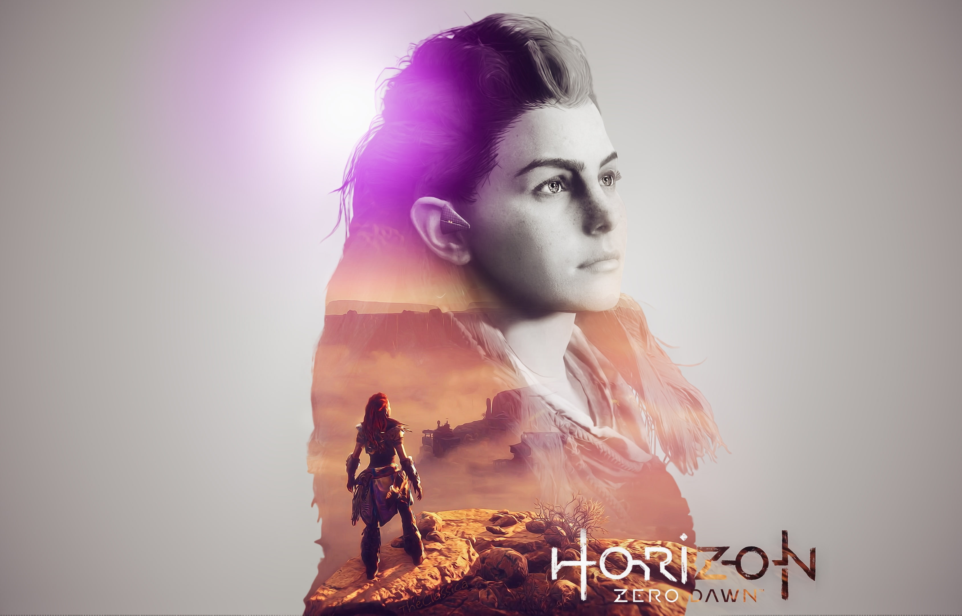 zero, futuristic, rpg, dawn, fantasy, action, horizon, sci-fi, warrior, 2K, 1hzd, HD Wallpaper