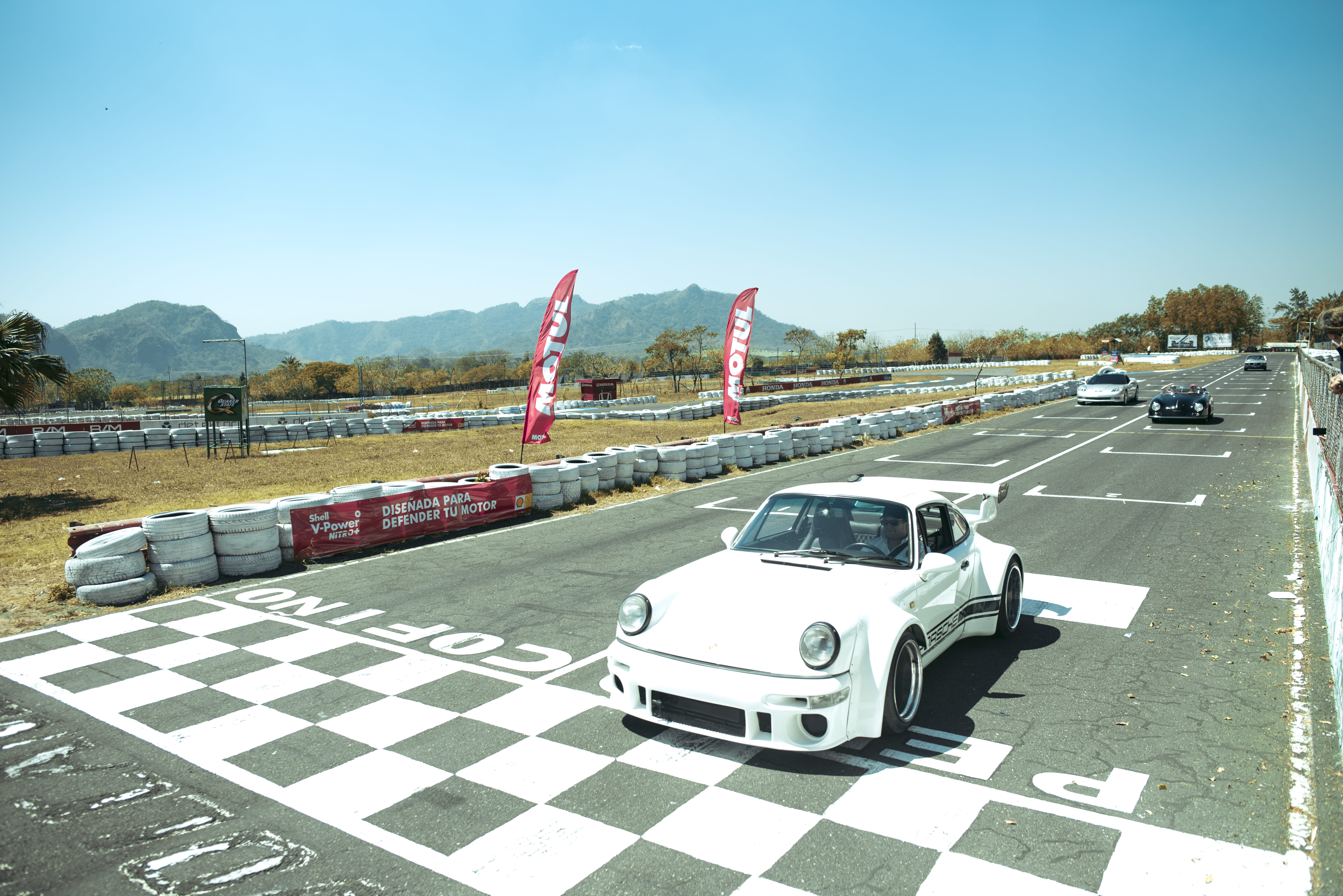 sky, car, symbol, land vehicle, racing, marking, summer, motor vehicle, nature, guatemala, sport, transportation, outdoors, sunlight, track, race, porche, HD Wallpaper