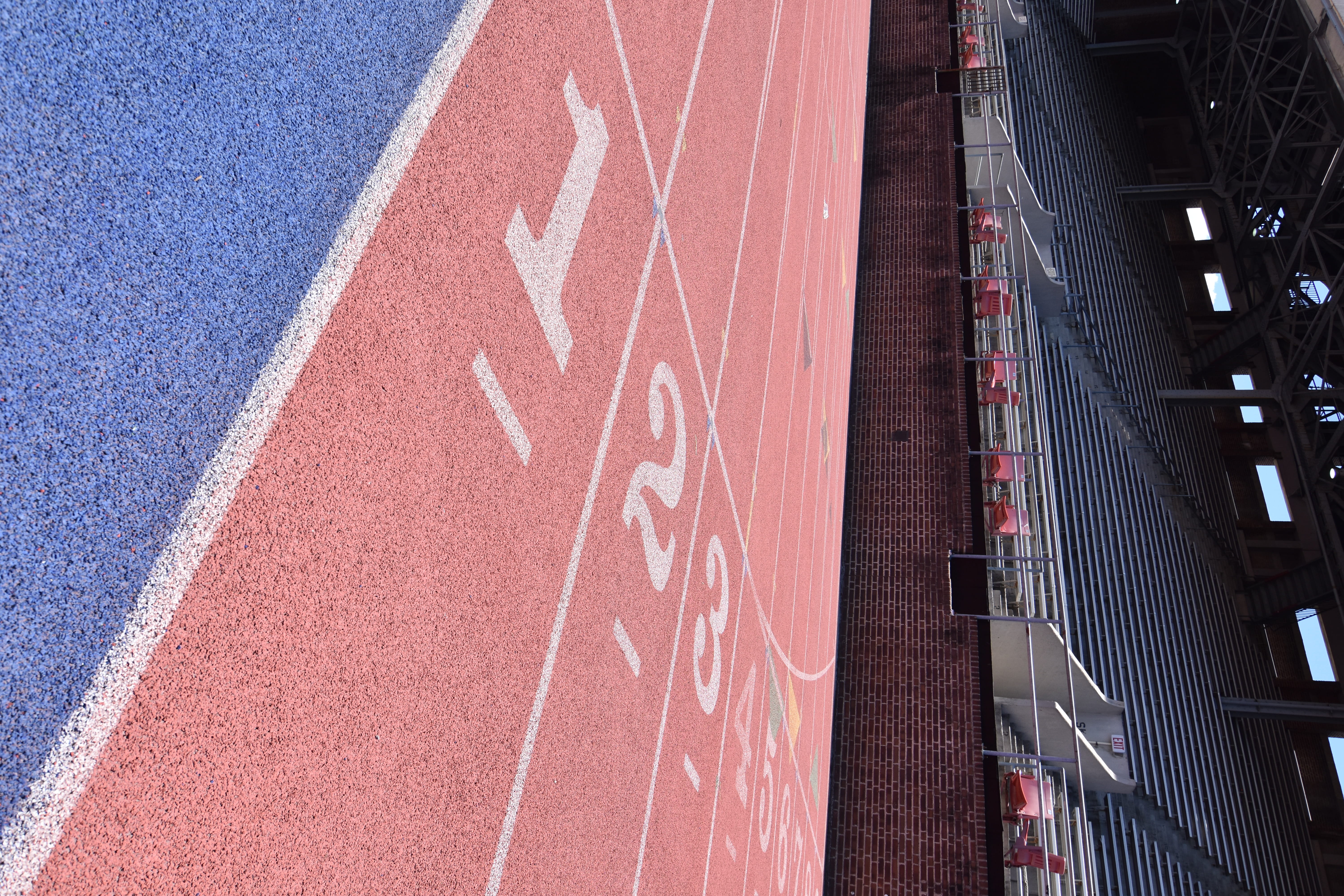 number, track and field, franklin field, day, first, sport, historic, philly, track, outdoors, competition, high angle view, field, sports track, upenn, HD Wallpaper