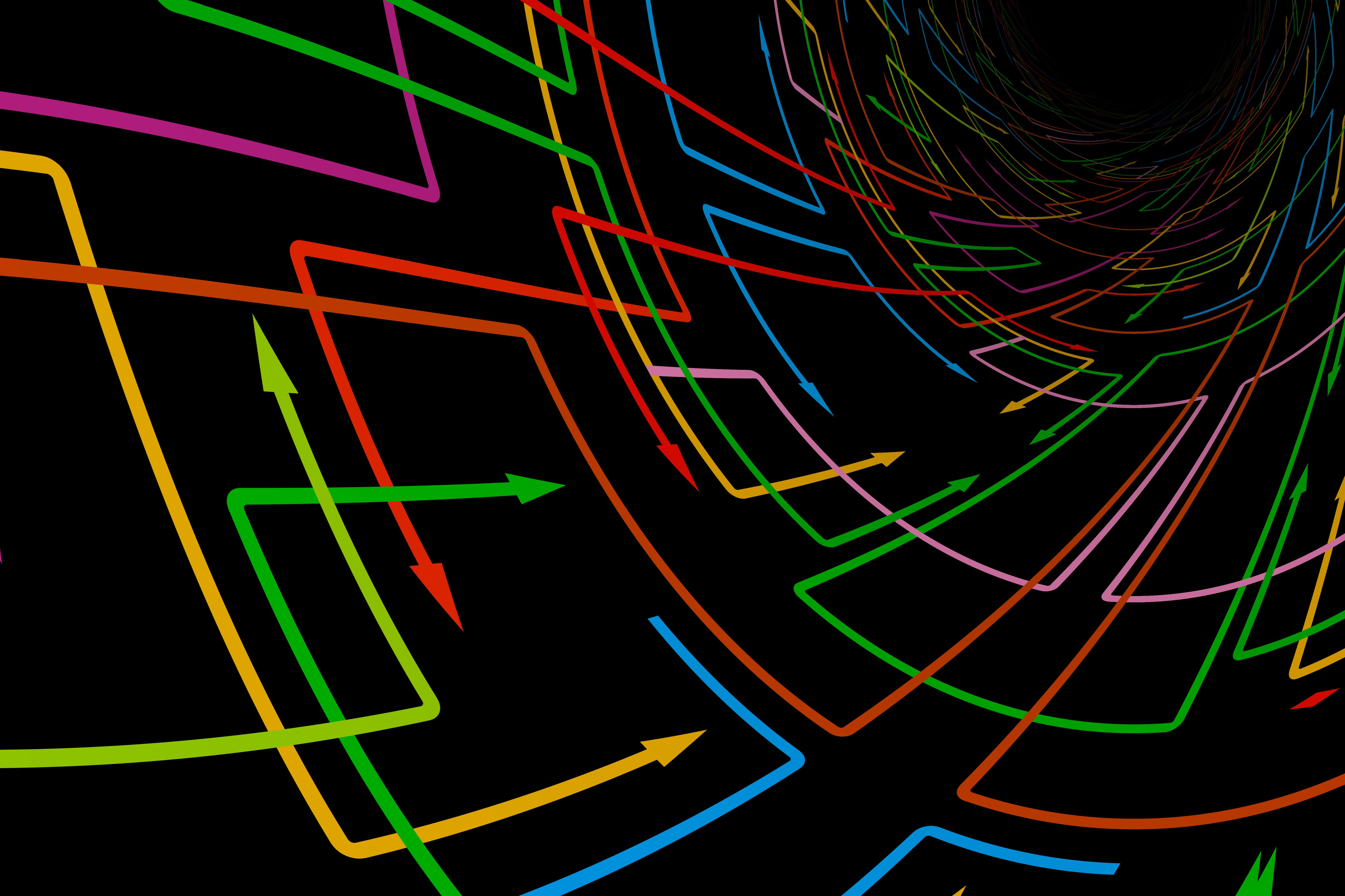 studio shot, full frame, computer equipment, direction, 5K, next, night, technology, note, lighting equipment, multi colored, d, glowing, right, neon, HD Wallpaper