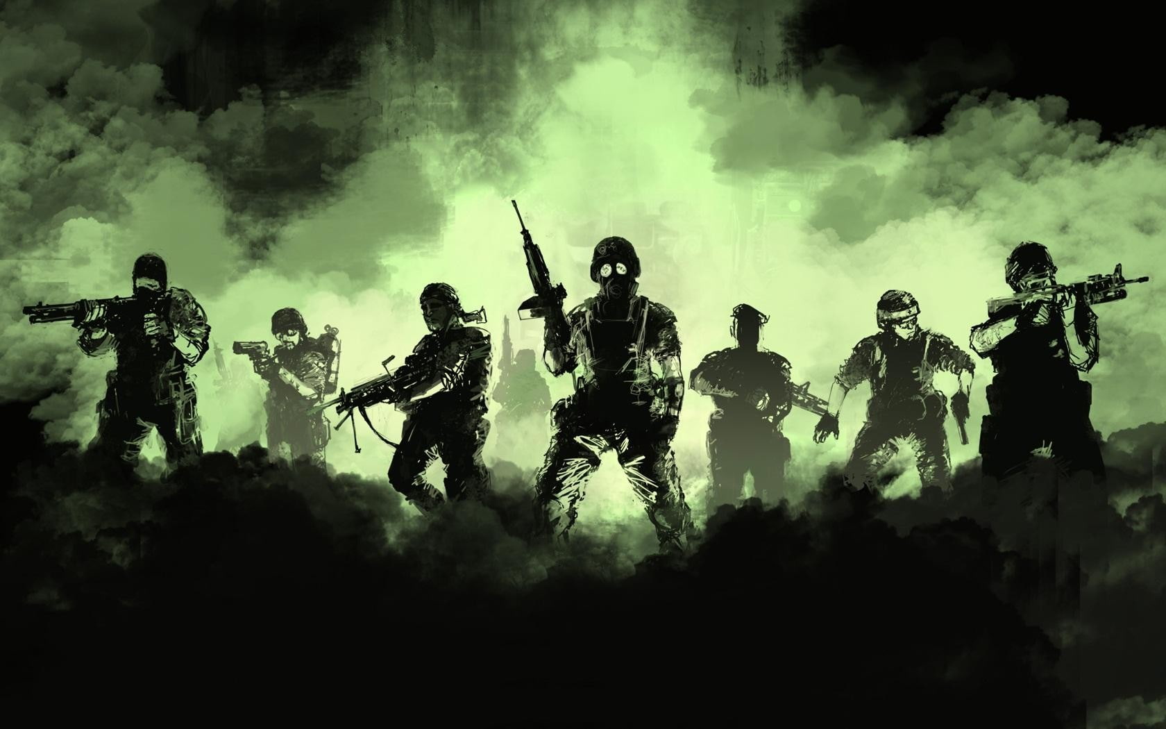 soldier, Half, smoke, army, 720P, Life : Opposing Force, HD Wallpaper