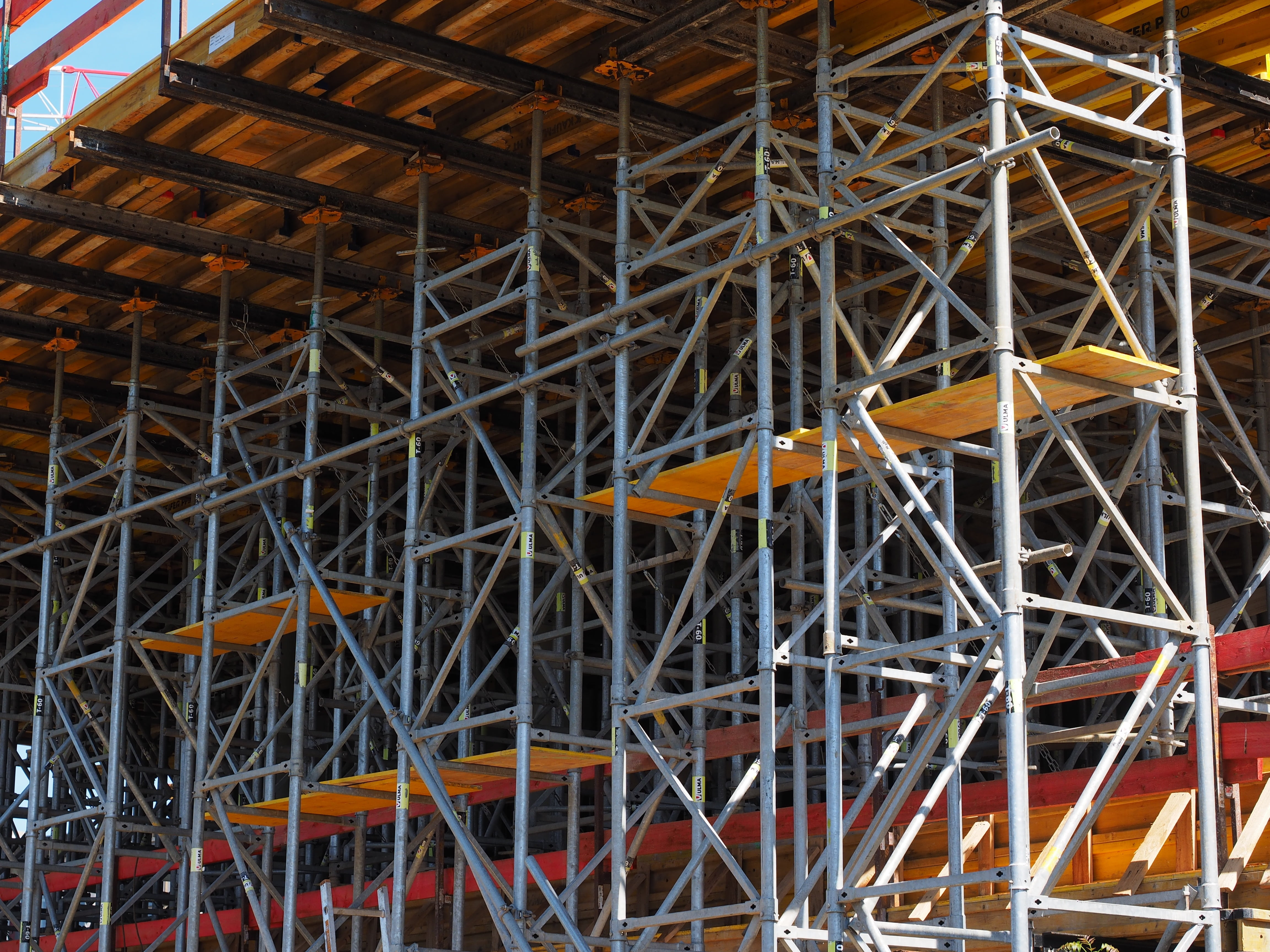 backgrounds, architecture, construction site, girder, metal, development, built structure, day, construction industry, 4K, large group of objects, strive, HD Wallpaper