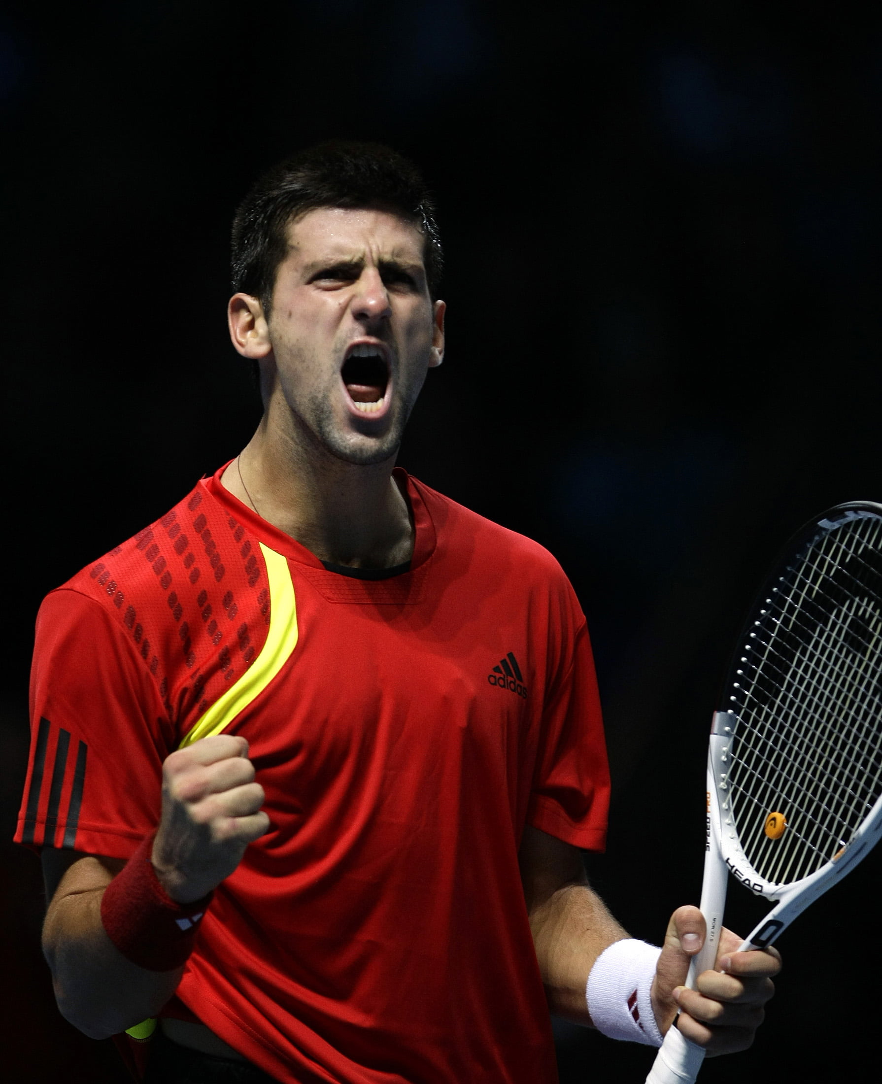 crew, shirt, Sports, neck, ball, young men, sportsman, one person, competition, vitality, waist up, s, racket, men, adidas, clothing, adult, young adult, Phone HD Wallpaper