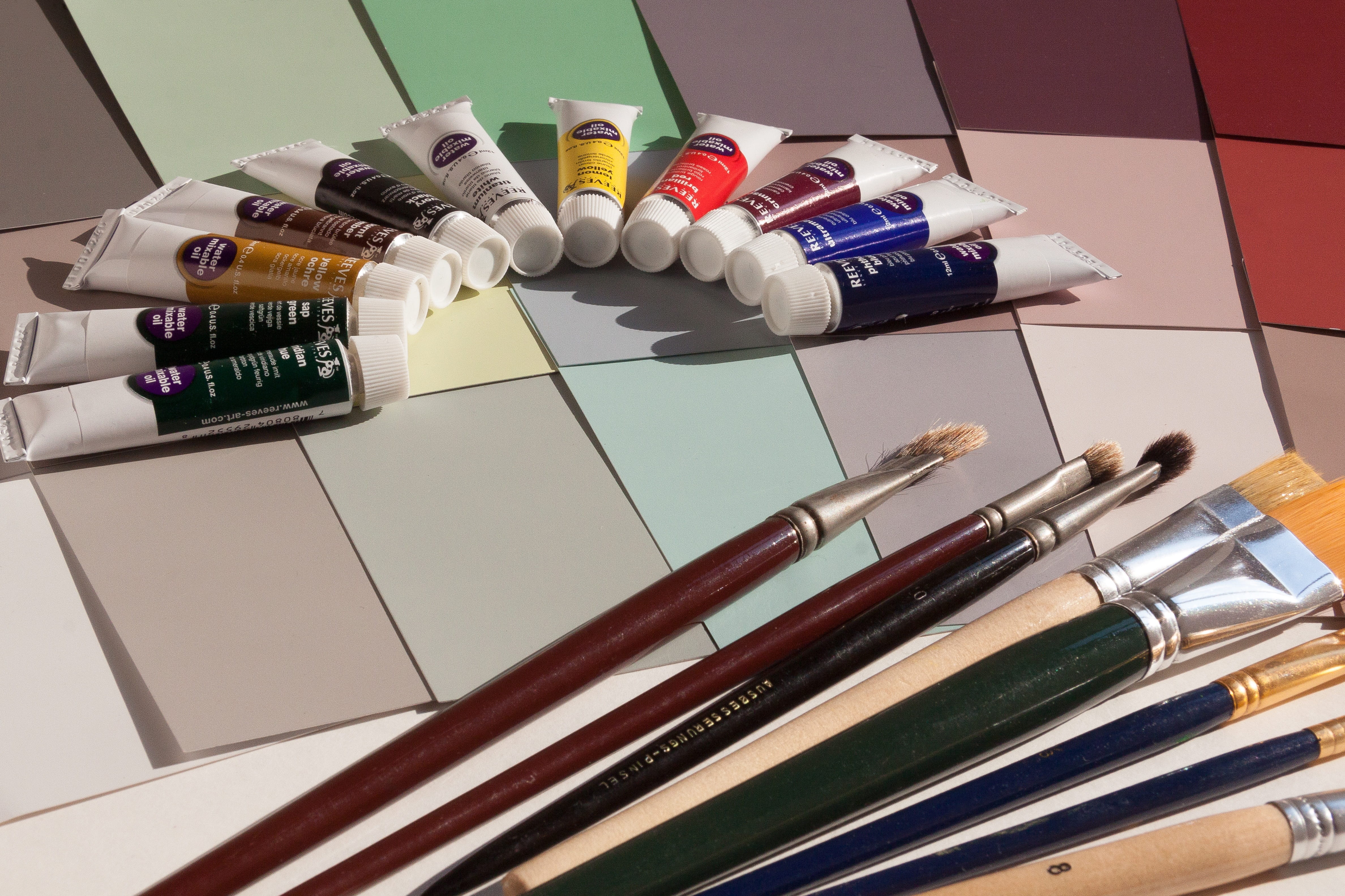 color patterns, syringe, high angle view, Brush, wall gestalter, large group of objects, interior designer, half circle, paint, capsule, color picker, sharp, HD Wallpaper