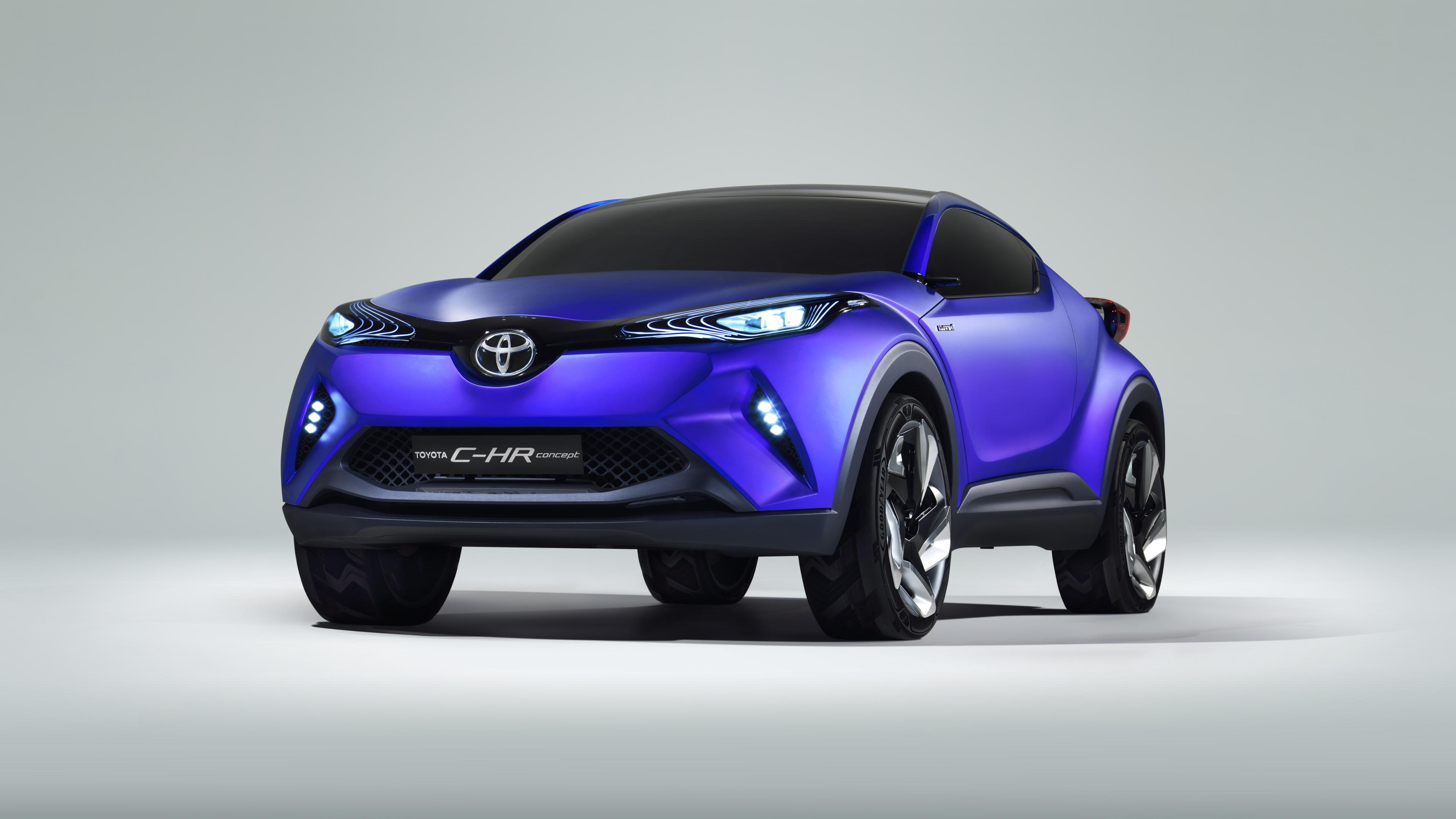 c, 2014, concept, 4K, hr, cars, toyota, blue, HD Wallpaper