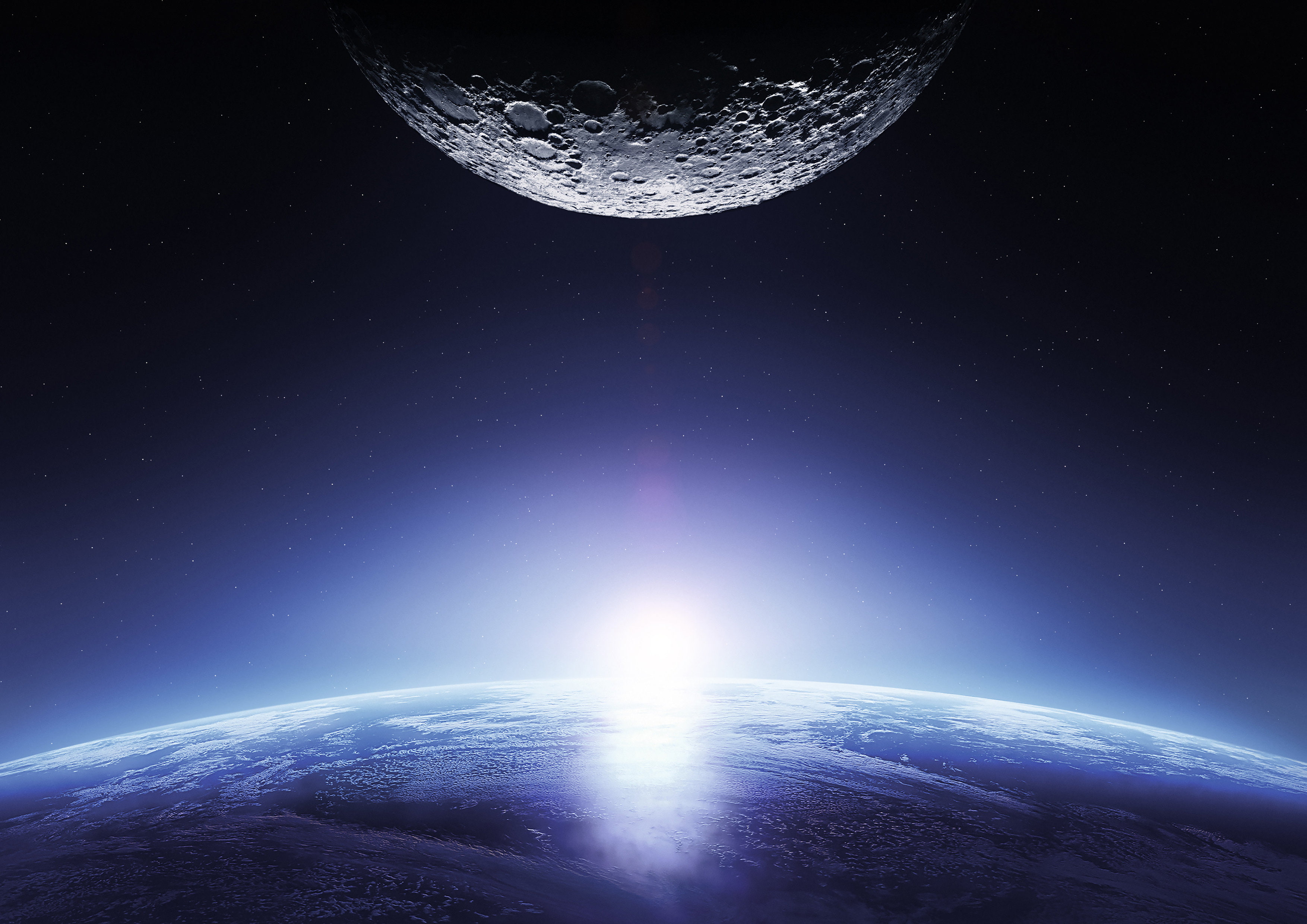 4K, Mission to the Moon, 2K, Earth, HD Wallpaper