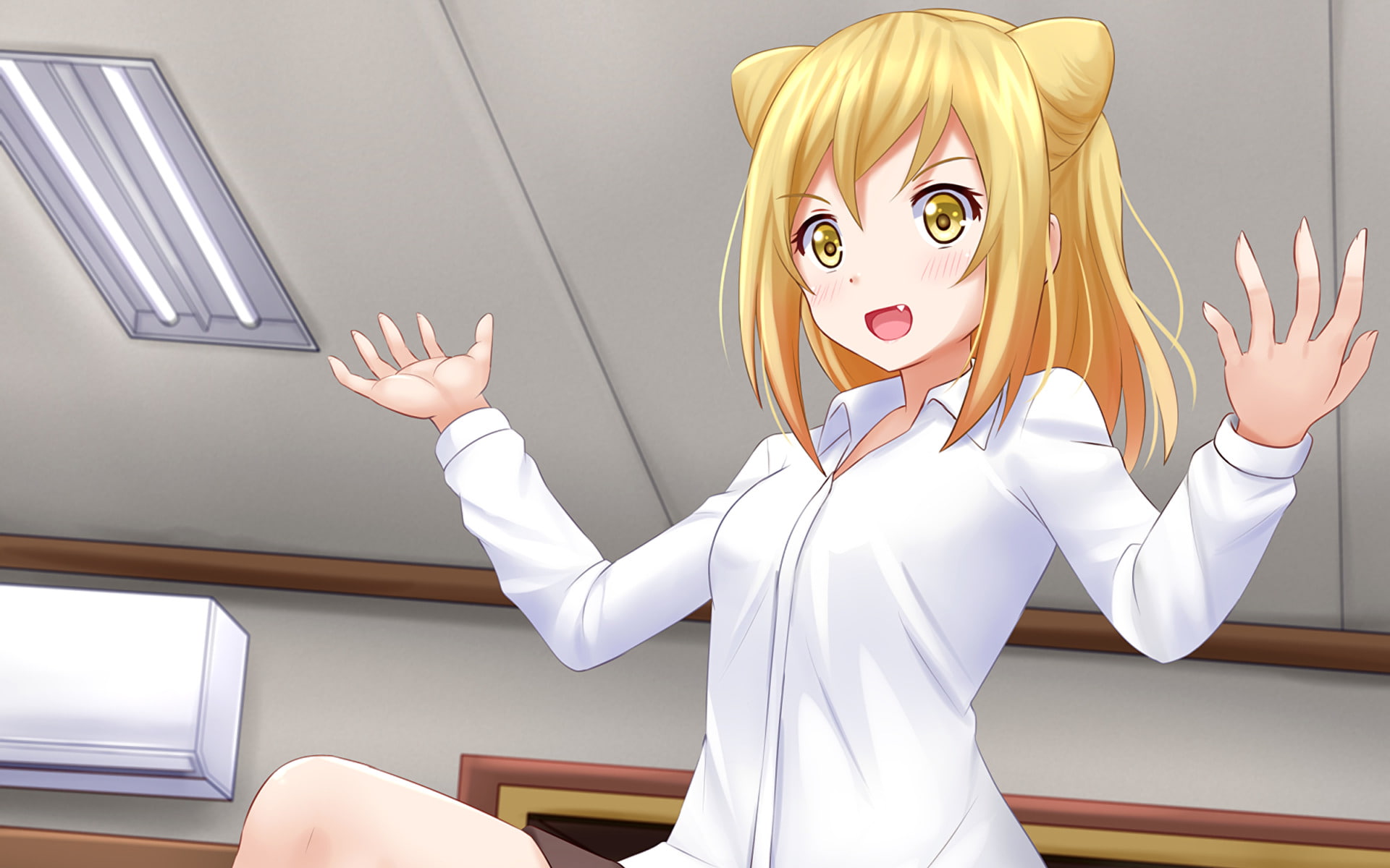 human body part, 1080P, Interviews With Monster Girls, women, females, emotion, human face, white color, beautiful people, Demi-chan wa Kataritai, beautiful woman, HD Wallpaper