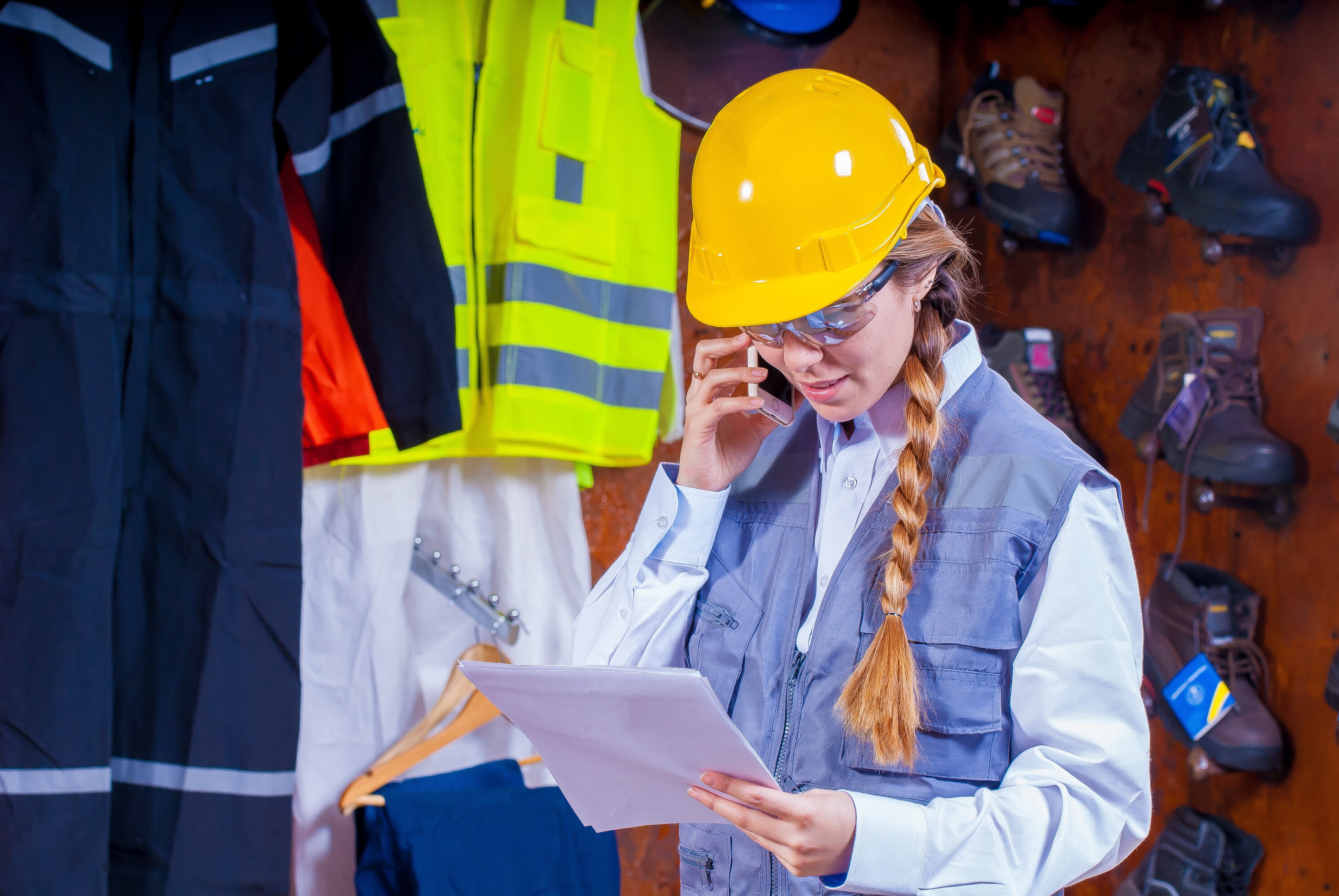 industrial, women, headwear, coworker, bella, safety, industrial safety, people, communication, manufactures, cap, adult, hardhat, personal protection, HD Wallpaper
