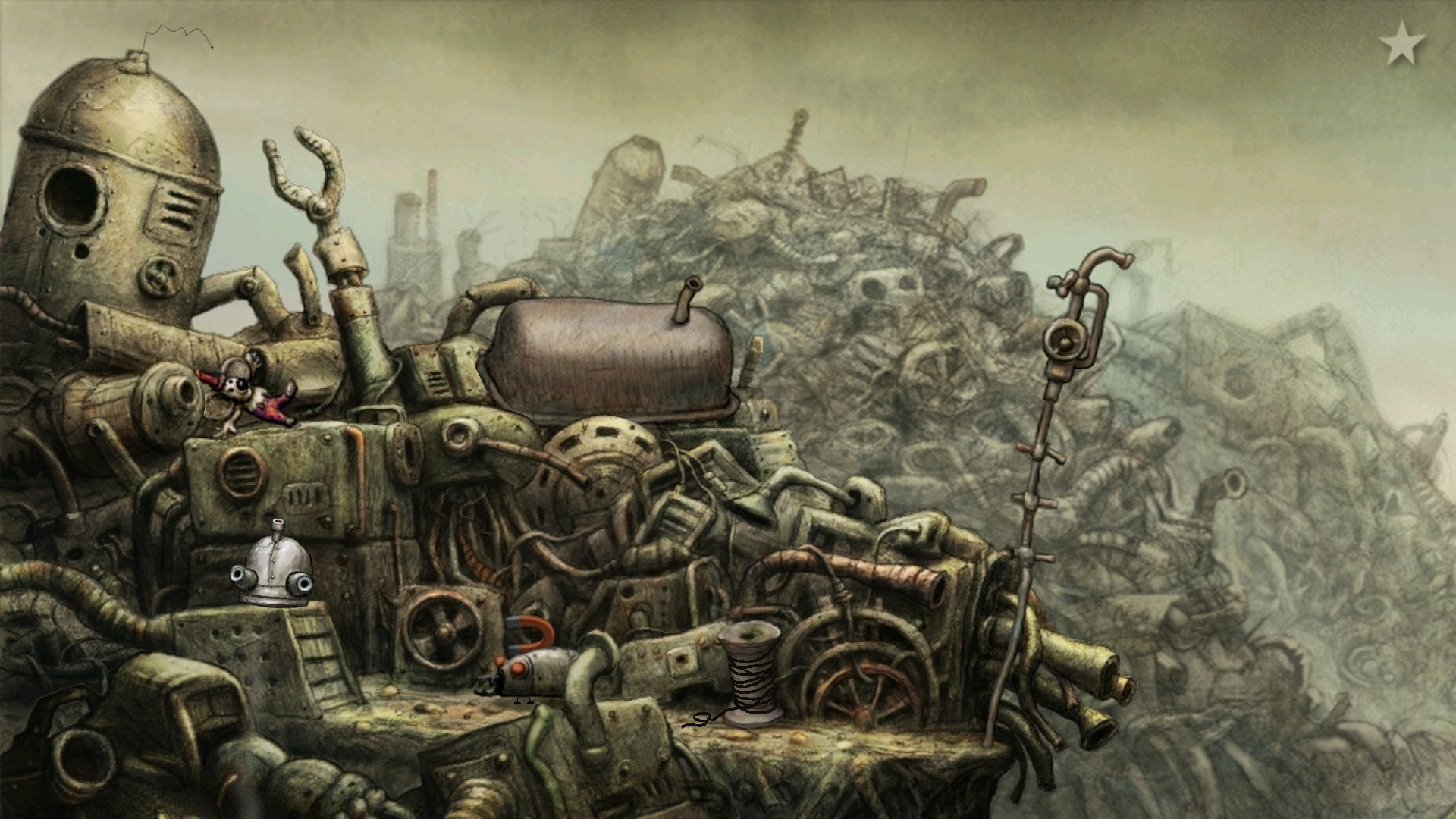 family, point and click, adventure, puzzle, steampunk, machinarium, 1080P, robot, sci fi, graphic, HD Wallpaper