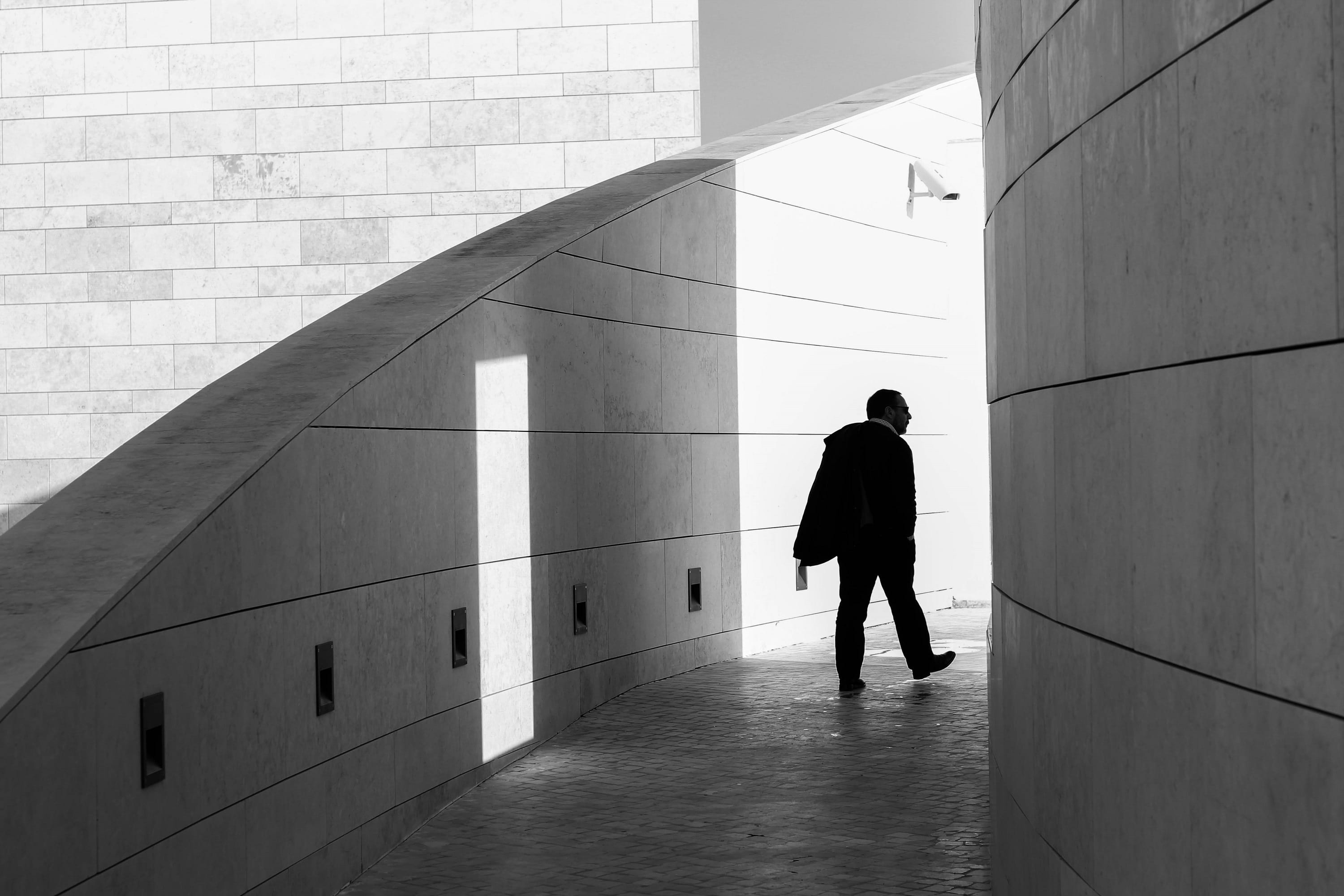 day, flooring, full length, business, person, metaphor, built structure, leisure activity, pensive, wall - building feature, building exterior, doorway, HD Wallpaper