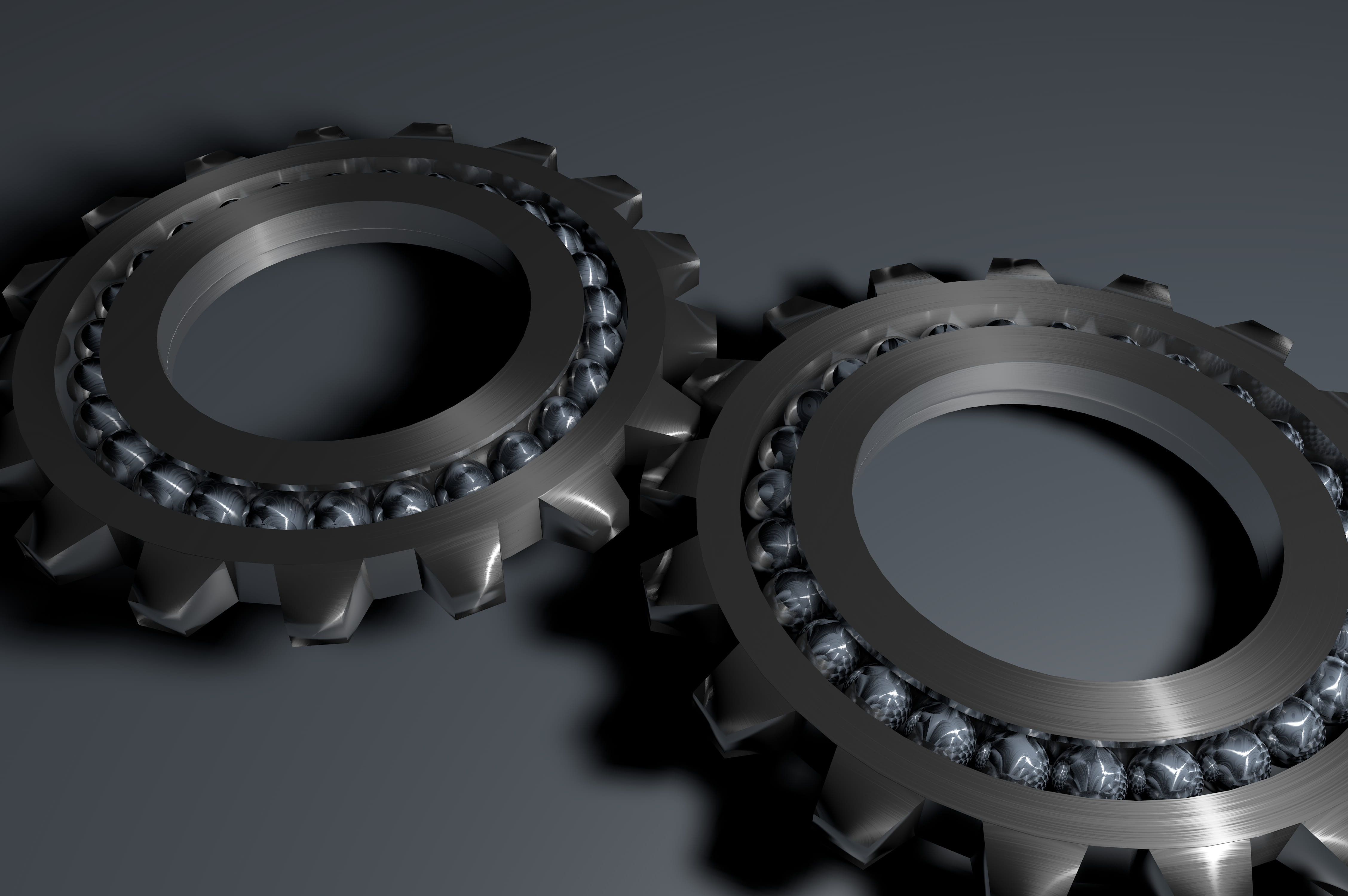 bearing ball, gear, shape, circle, photography themes, gray, still life, steel, industry, close-up, indoors, silver colored, no people, studio shot, geometric shape, HD Wallpaper