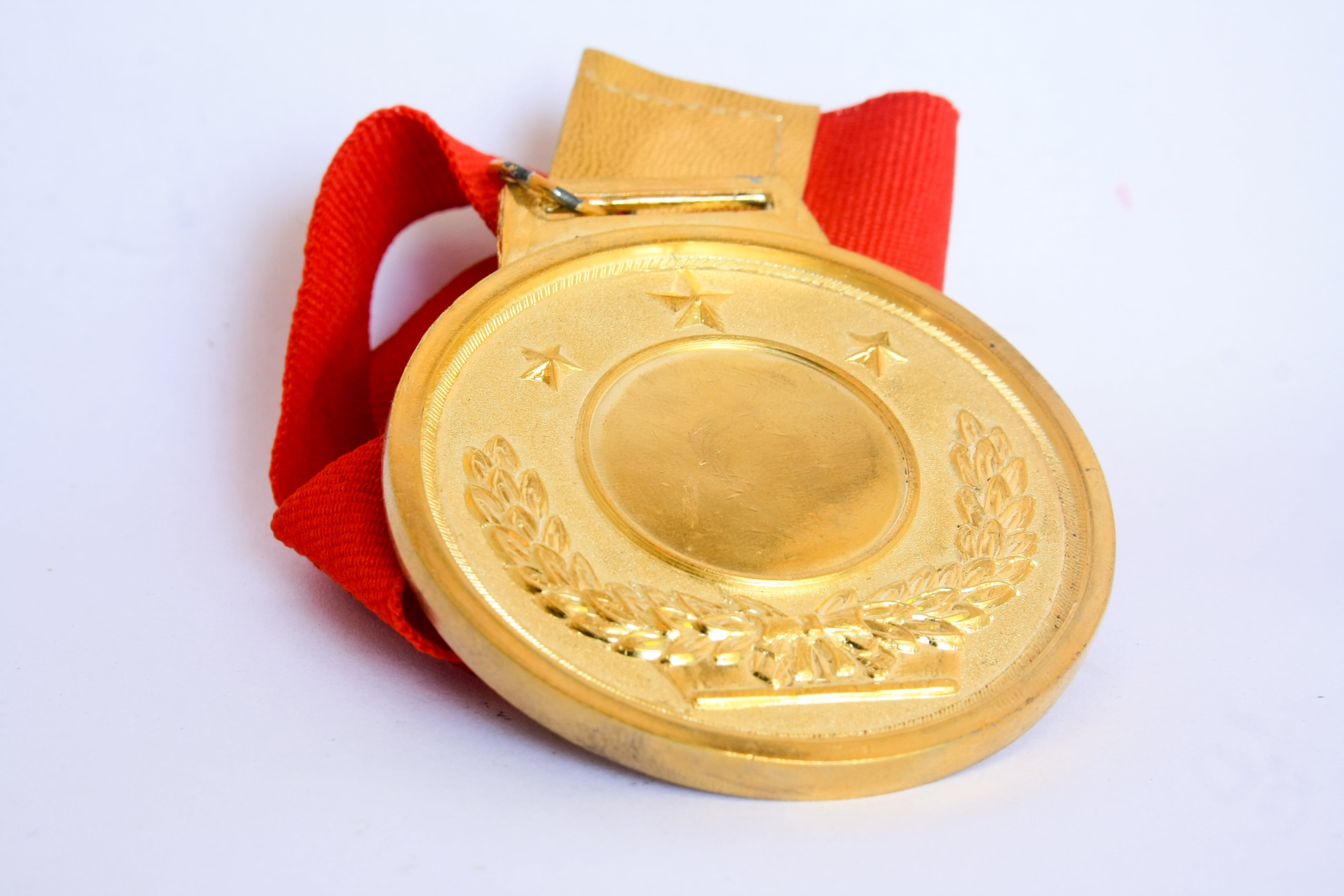 business, no people, studio shot, high angle view, badge, close-up, cut out, ribbon, trophy, victory, certificate, gold, single object, first, indoors, HD Wallpaper