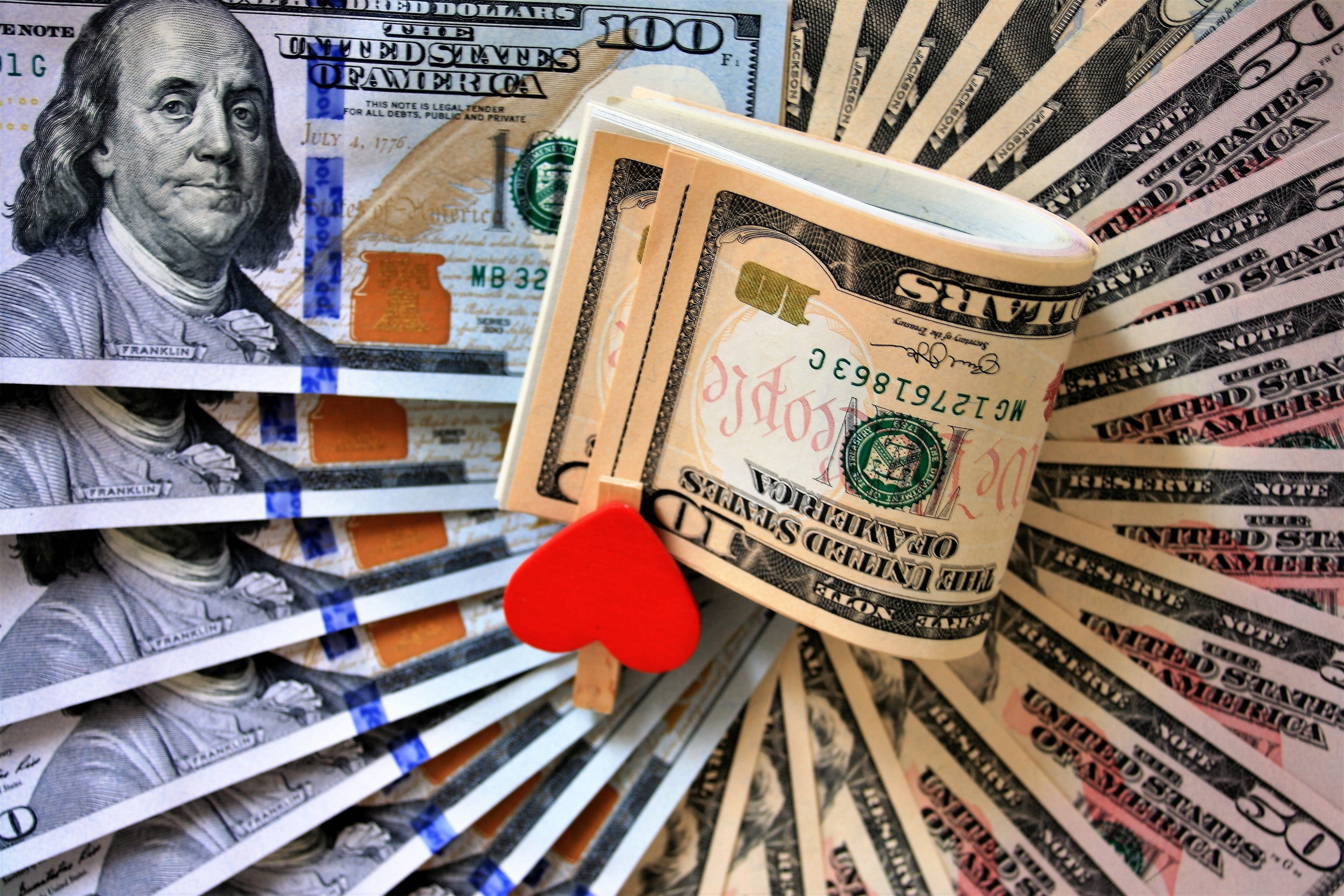 the dollar, a wealth of, portrait, means of payment, banknote of one hundred, euro banknotes, indoors, symbol, large group of objects, male likeness, paper, HD Wallpaper