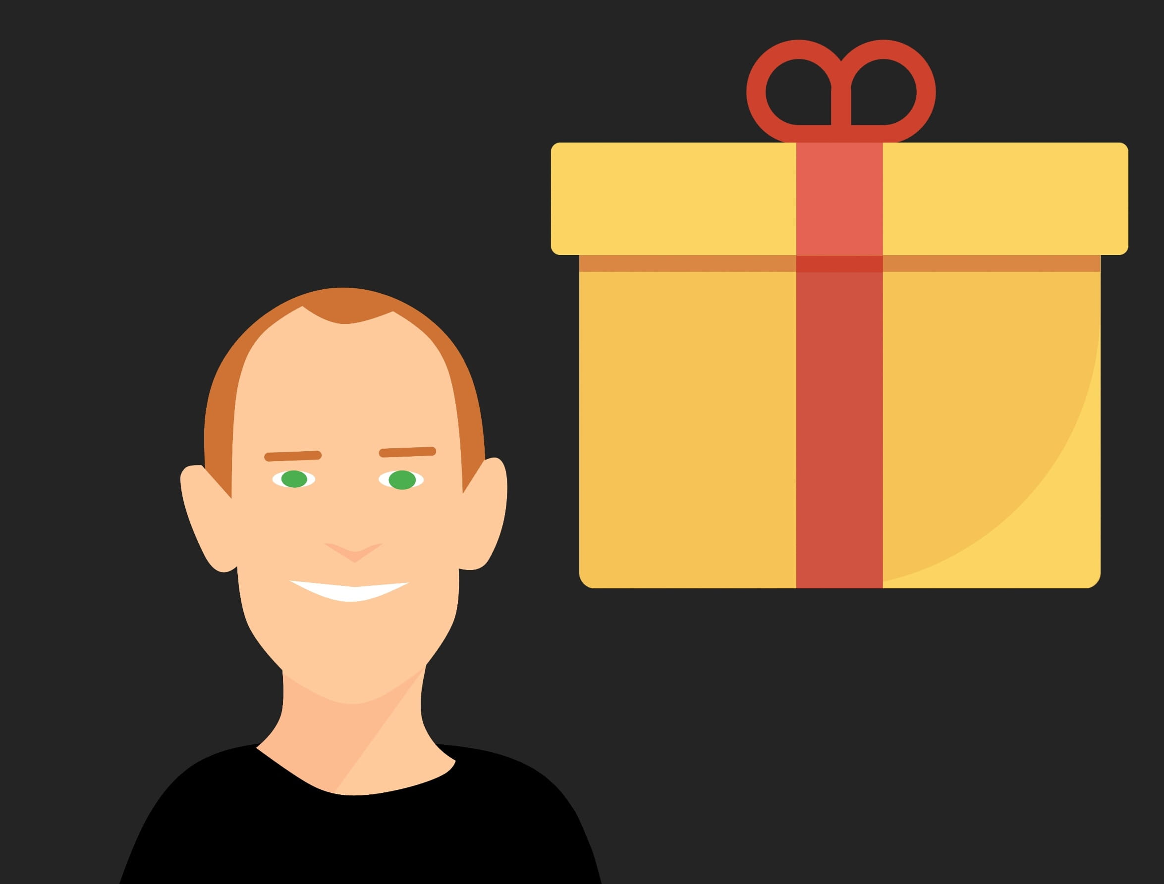 gift card, human body part, smiley face, woman smile, gift, girl, present, adhesive note, prizes, red, computer icon, smile face, cartoon, happy, black background, HD Wallpaper