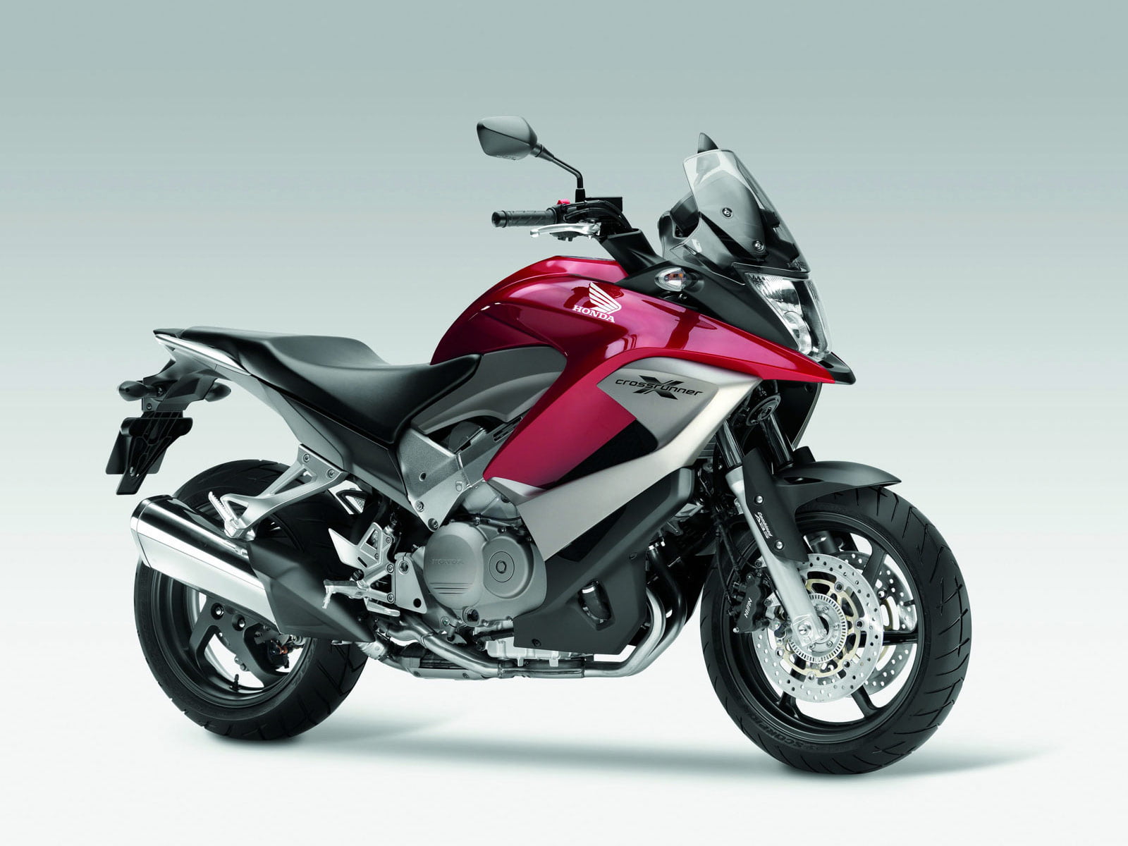 gray, Honda, leather, motorcycle, crash helmet, motorsport, helmet, pink, wheel, 720P, Motorcycles, driving, crossrunner, full length, sports equipment, HD Wallpaper