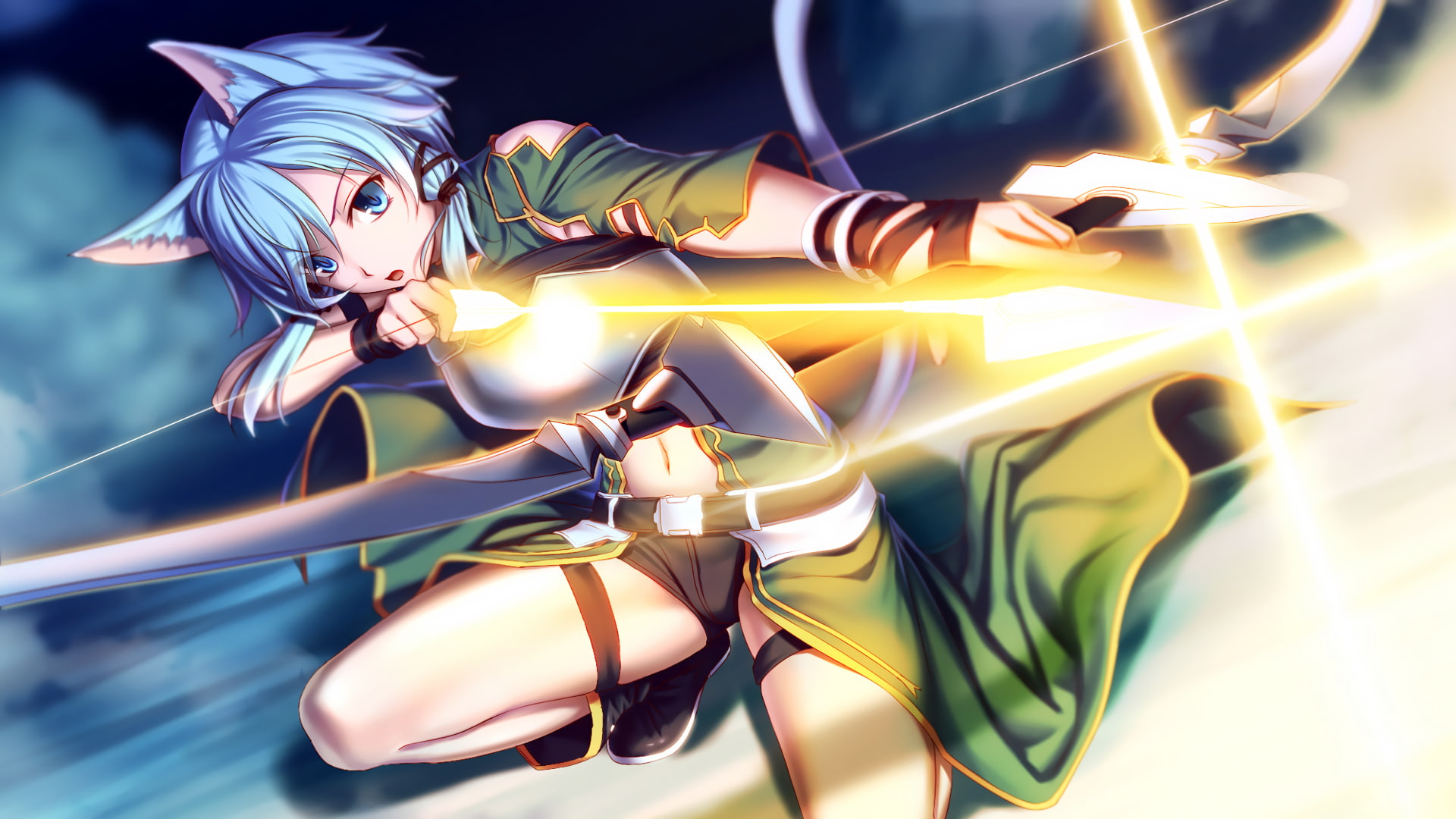 1080P, Asada Shino, Sword Art Online, anime girls, anime, HD Wallpaper