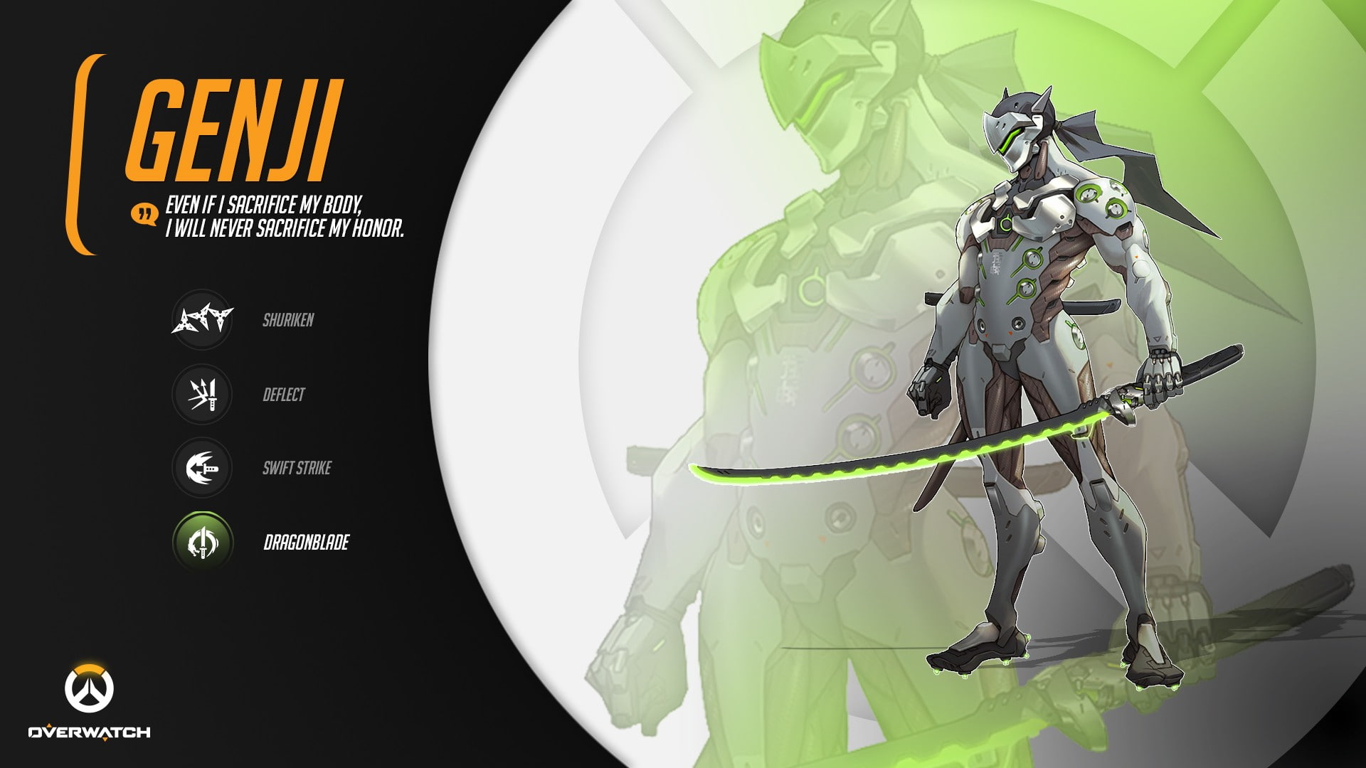 Blizzard Entertainment, Genji Shimada, 1080P, Genji (Overwatch), katana, Affiliation: Shimada Clan, video games, Overwatch, HD Wallpaper