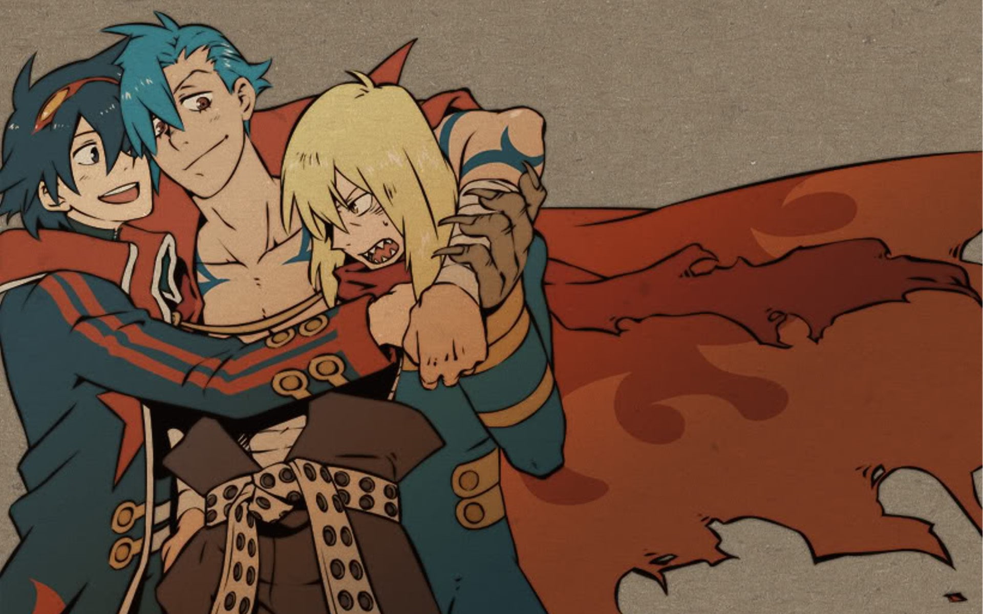 1080P, gurren, anime, toppa, tengen, simon, kamina, viral, lagann, HD Wallpaper