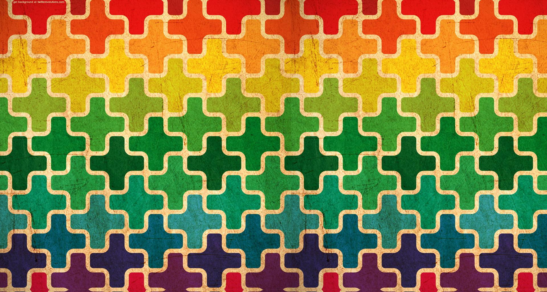 colorful, leopard, 3d and cg, jigsaw, striking, abstract, 1080P, texture, rainbow, vintage, pattern, wonderful, cute, lovely, print, beautiful, HD Wallpaper
