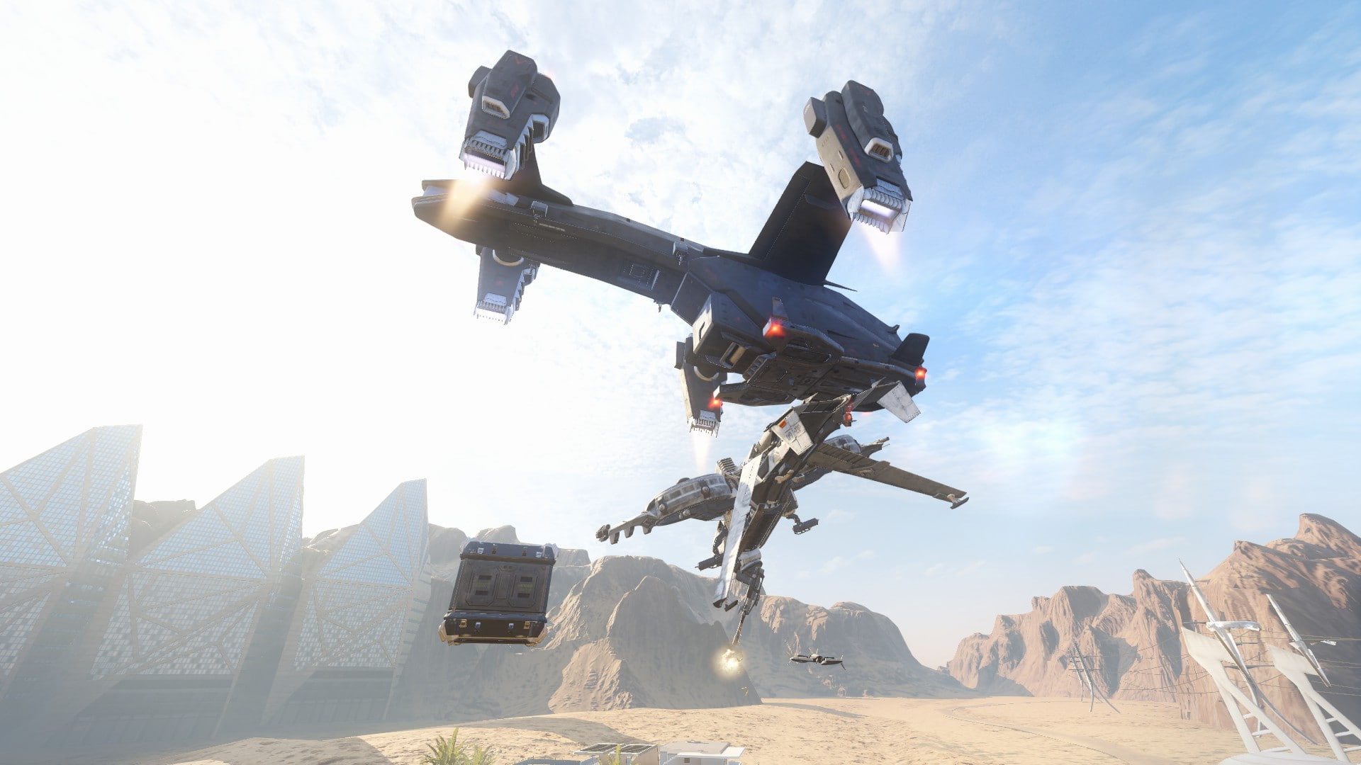 mid-air, nature, security, transportation, outdoors, Call of Duty: Black Ops III, 1080P, snow, motion, low angle view, Call of Duty: Black Ops, mountain, HD Wallpaper