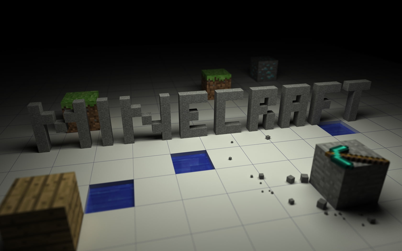 pickaxe, video games, 720P, diamond, minecraft, hd, HD Wallpaper