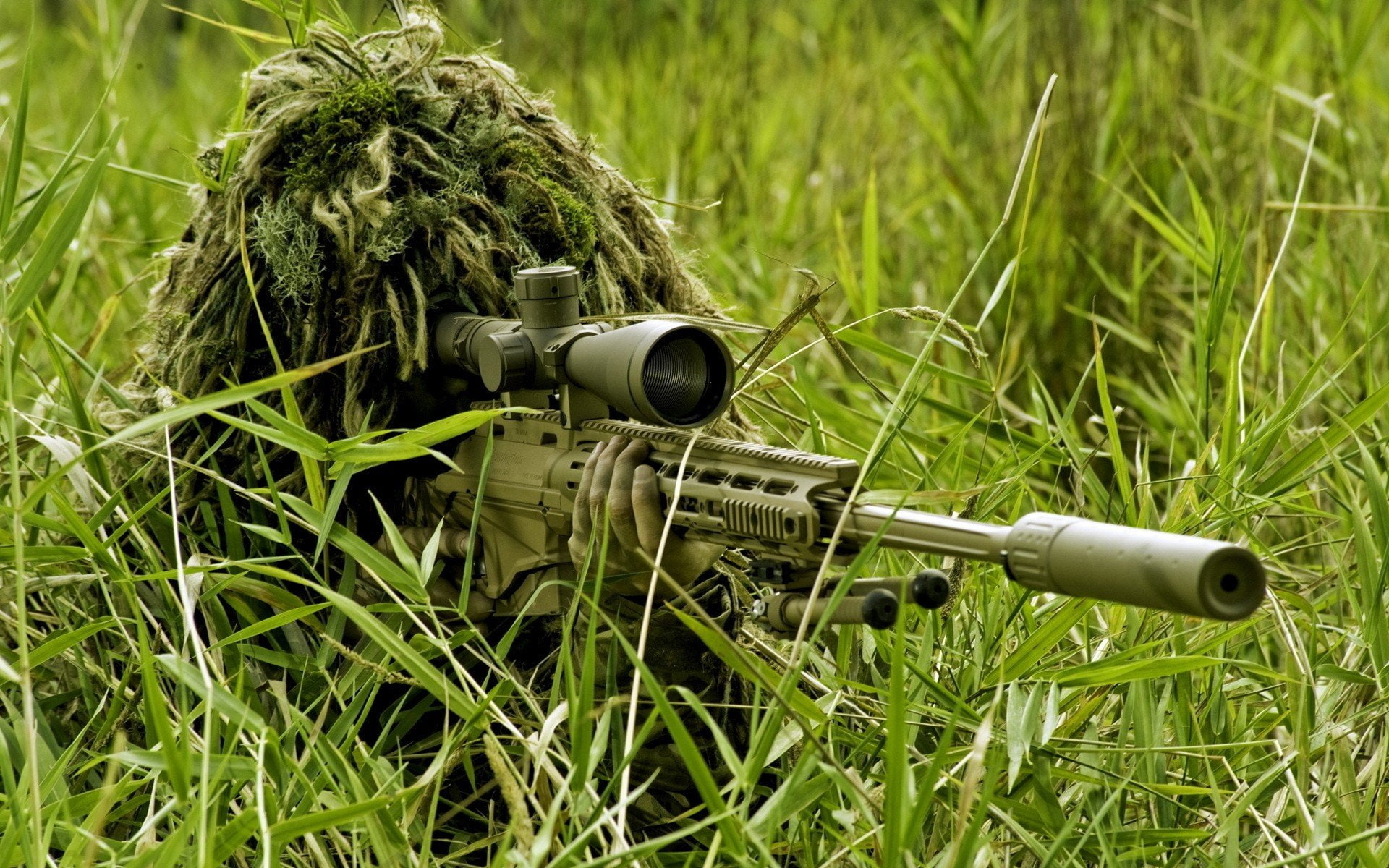 nature, warning sign, 1080P, communication, rifle, digital camera, sunlight, land, plant, sniper rifle men ghillie suit, growth, green color, equipment, HD Wallpaper