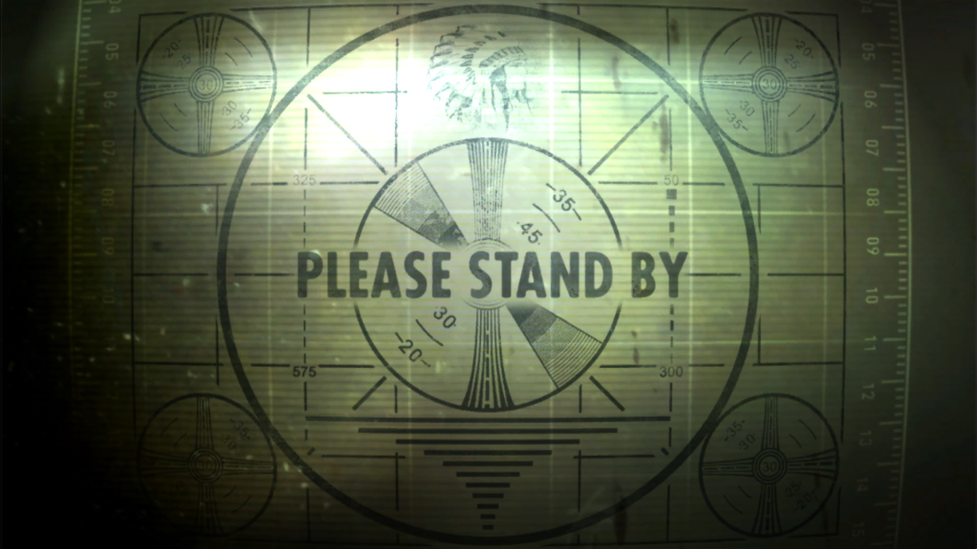 vintage, 1080P, Fallout 3, Test Patterns, HD Wallpaper