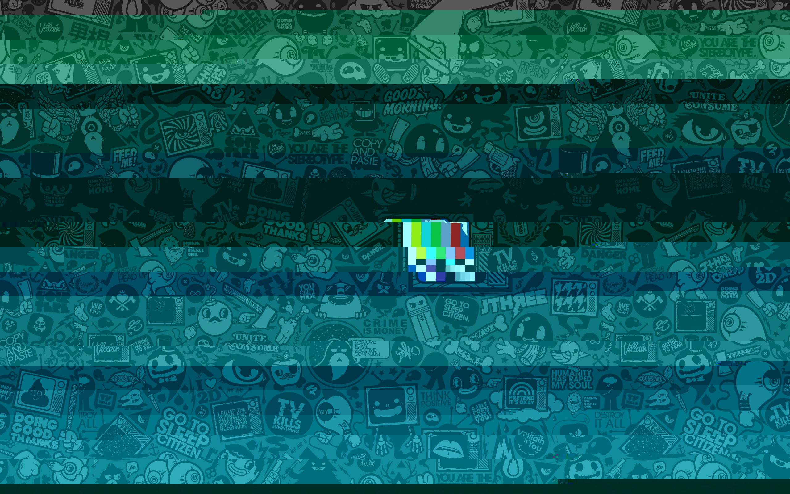Test Patterns, glitch Art, Jared Nickerson, 2K, HD Wallpaper