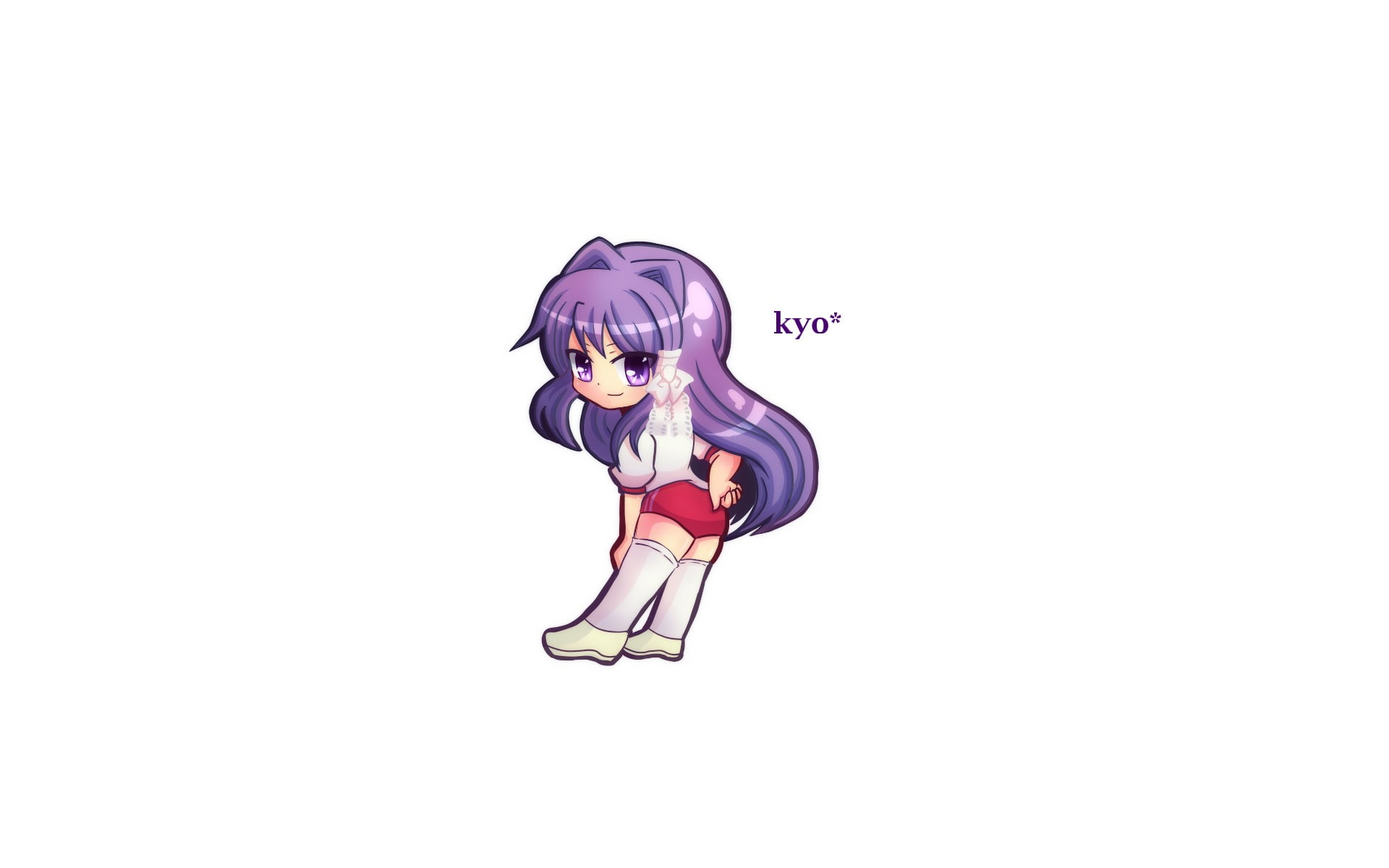 Clannad, test kyou, please ignore, anime, anime girls, 1080P, Fujibayashi Kyou, HD Wallpaper