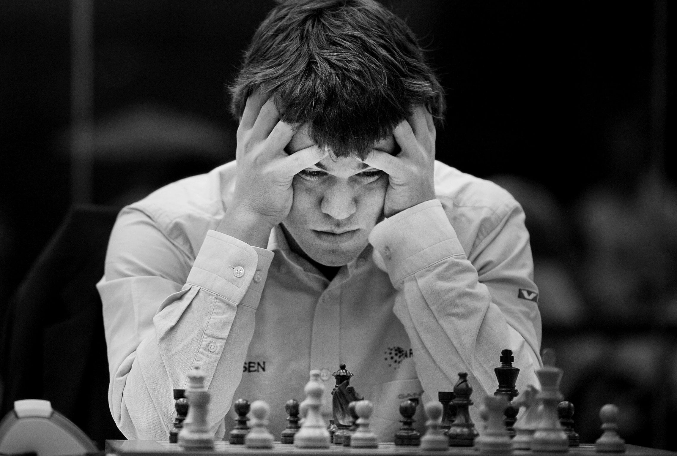 strategy, game, decisions, chess, chess board, men, arts culture and entertainment, leisure games, front view, playing, chess piece, one person, relaxation, HD Wallpaper