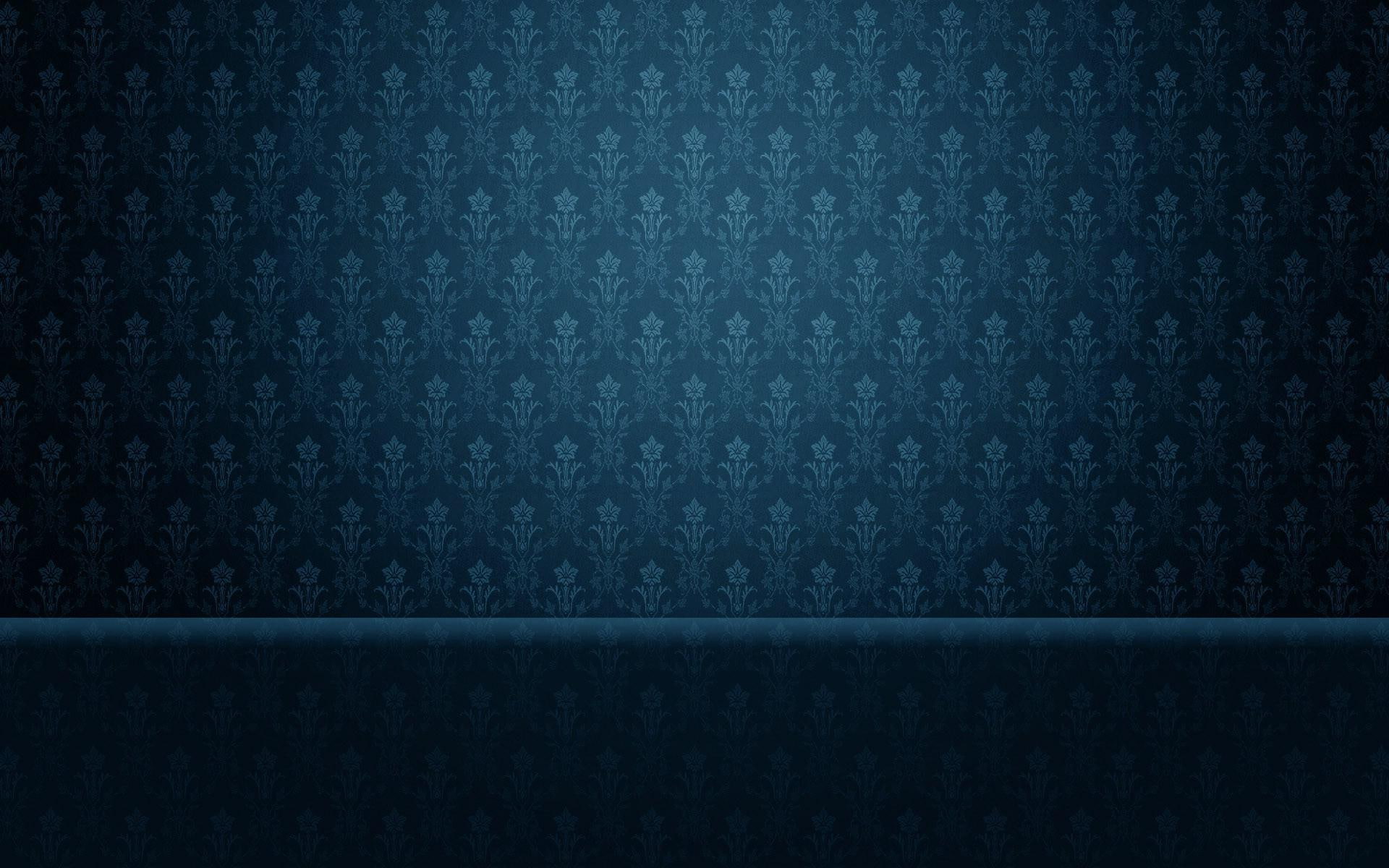 art, abstract, wall, 1080P, 1920x1200, vintage, pattern, blue, white, HD Wallpaper