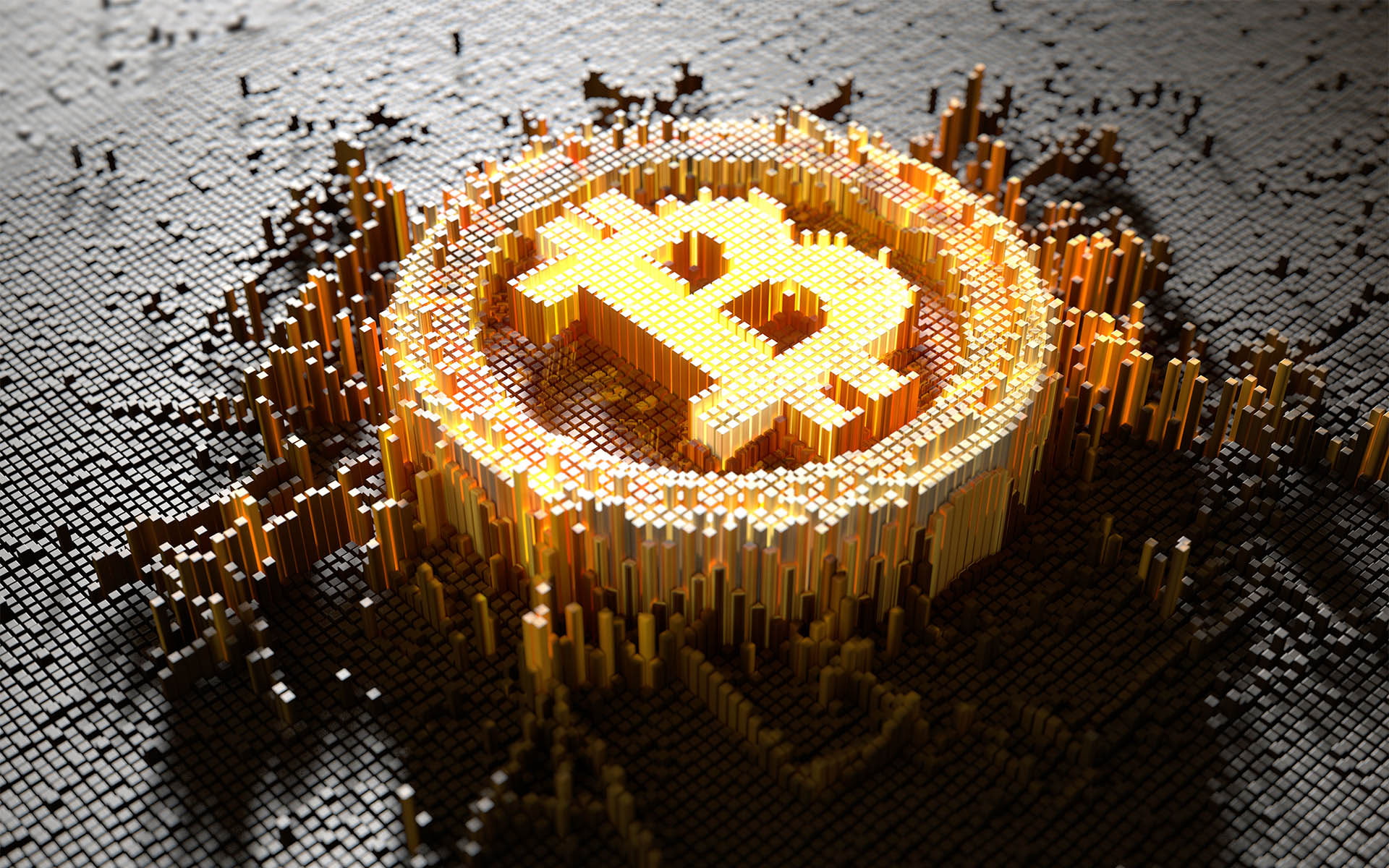 digital art, Bitcoin, cryptocurrency, 1080P, HD Wallpaper