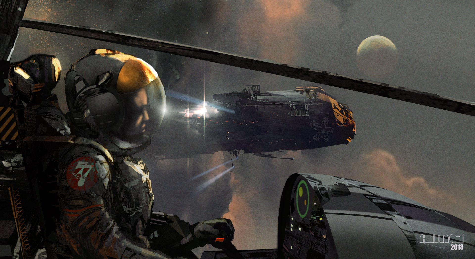 1080P, Pilot, Futuristic, Space, Spaceship, Sci Fi, HD Wallpaper