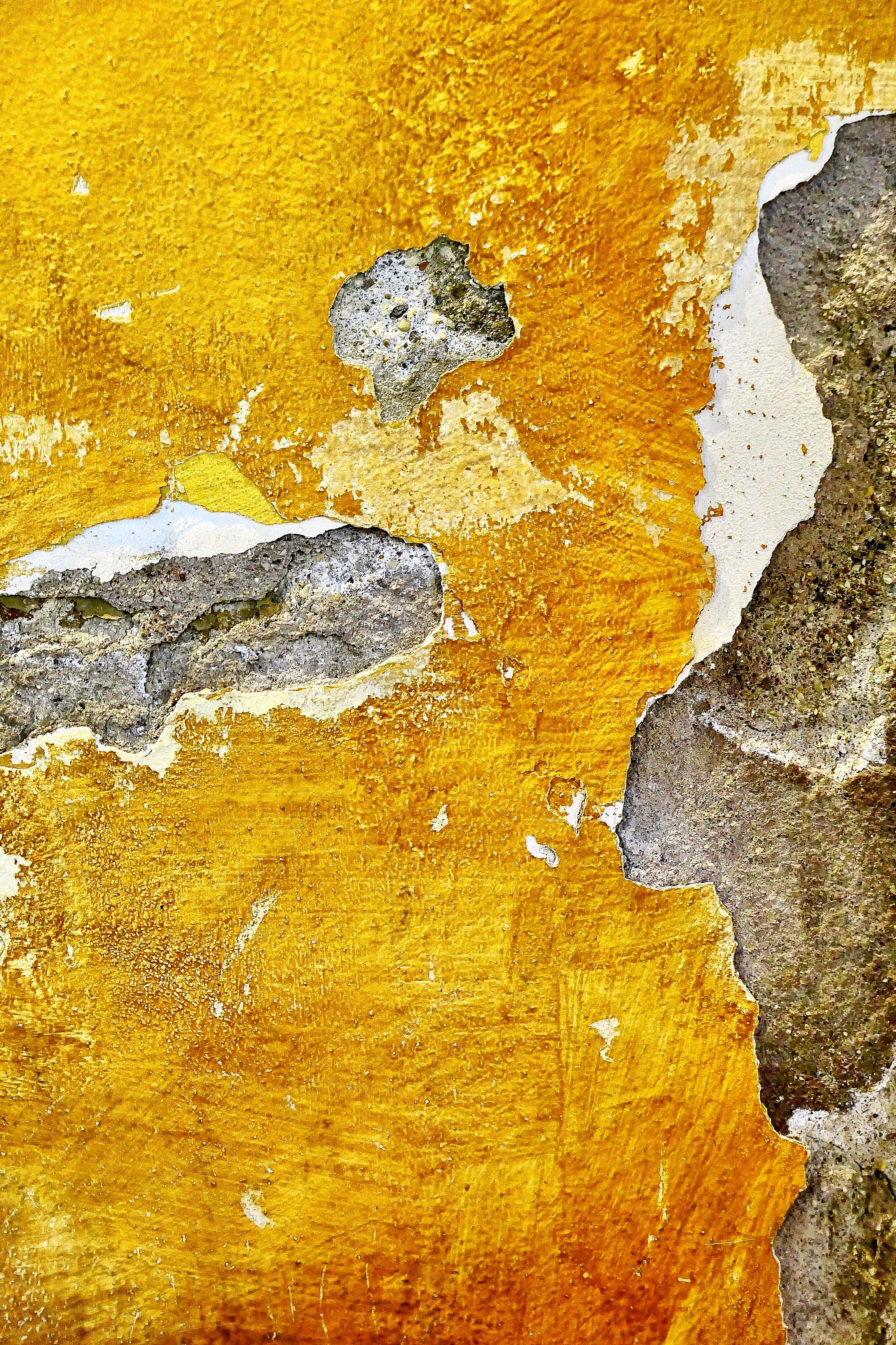 textured, rust, texture, weathered, rock - object, concrete, plant, abstract, backgrounds, built structure, colors, fossil, textured effect, yellow, nature, Phone HD Wallpaper