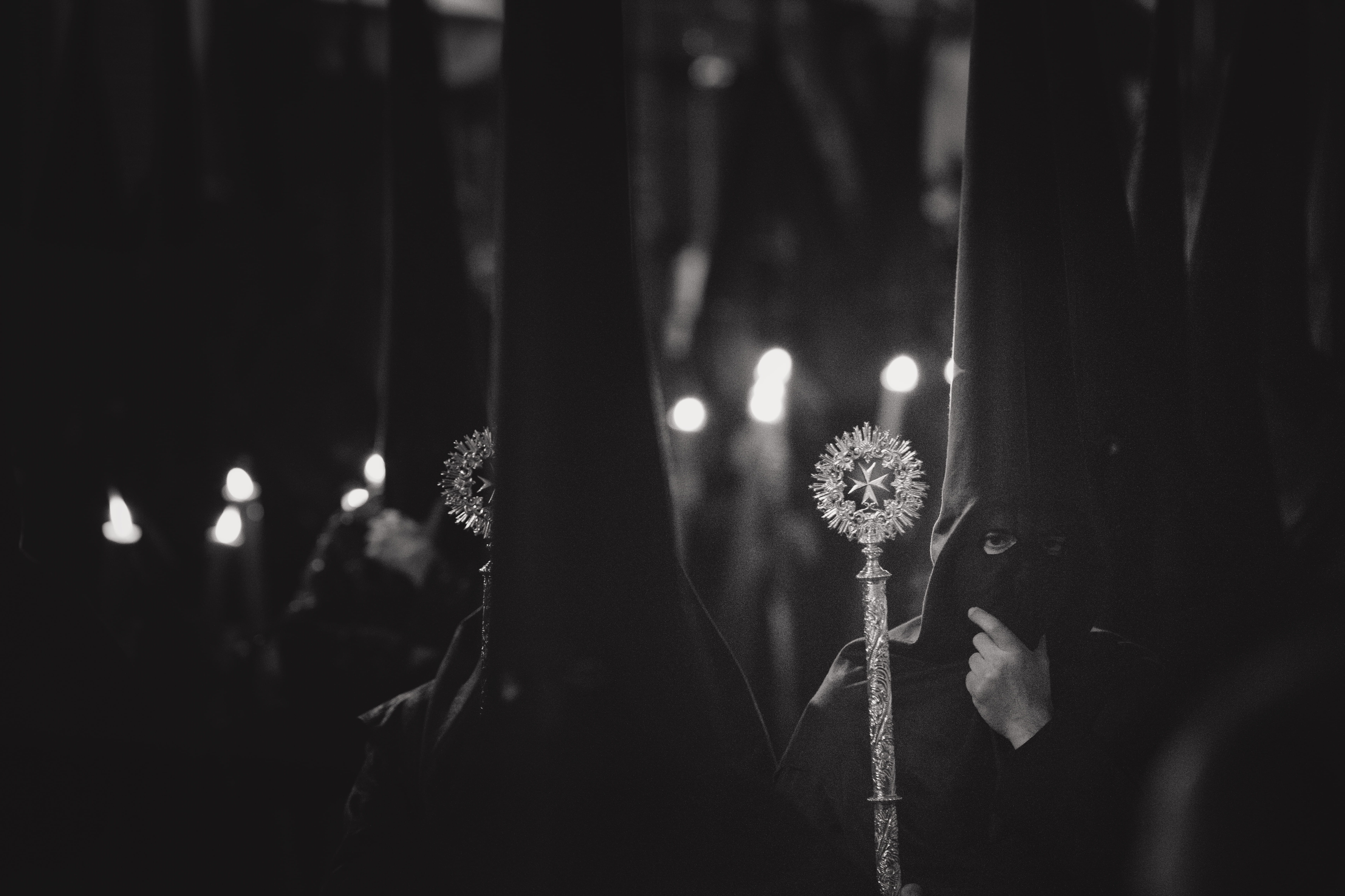 illuminated, celebration, real people, spirituality, incidental people, focus, heat - temperature, fire, people, balaclava, wand, nature, dof, flame, fire - natural phenomenon, HD Wallpaper