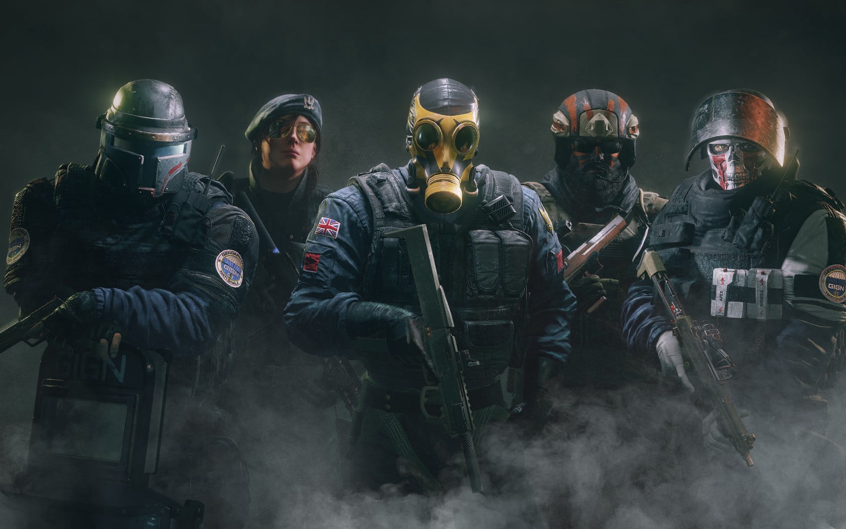 pistol, headwear, security, body Armor, safety, protective Mask - Workwear, weapons, black Color, officer, conflict, fire - Natural Phenomenon, police Force, HD Wallpaper