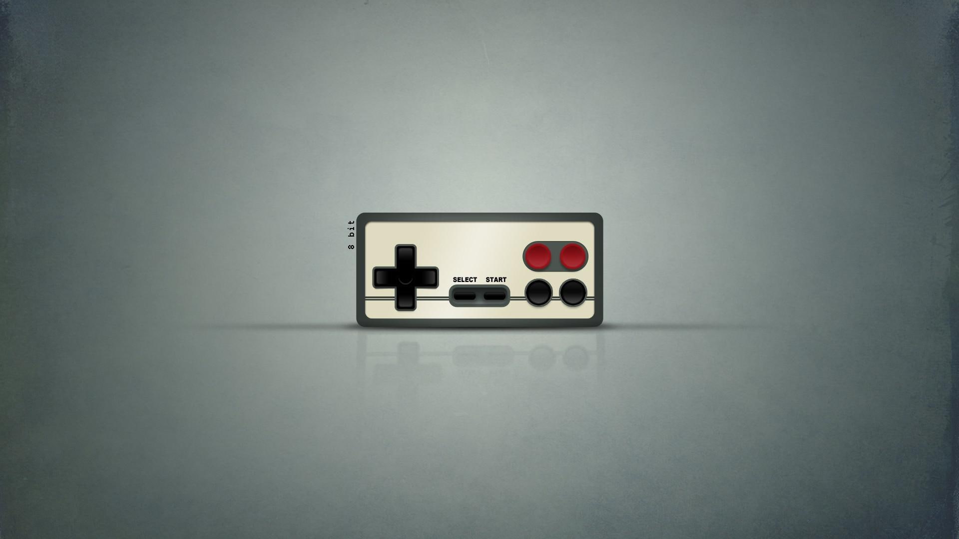gray, vector, game, controller, 1080P, gamepad, 1920x1080, HD Wallpaper