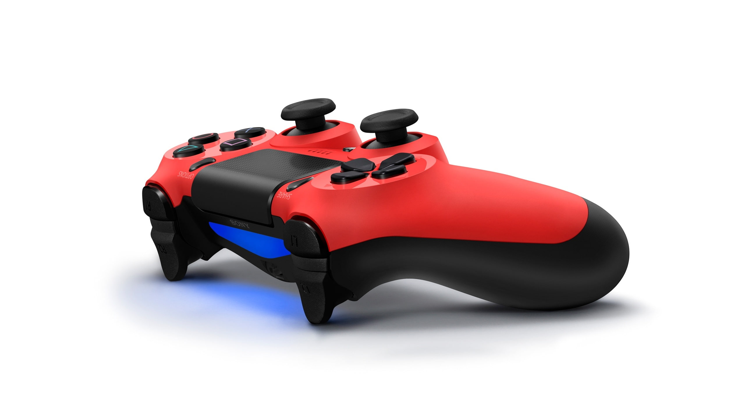 plastic, Hardware, single object, three dimensional, white background, arts culture and entertainment, 2K, studio shot, playstation, no people, ps4, red, HD Wallpaper