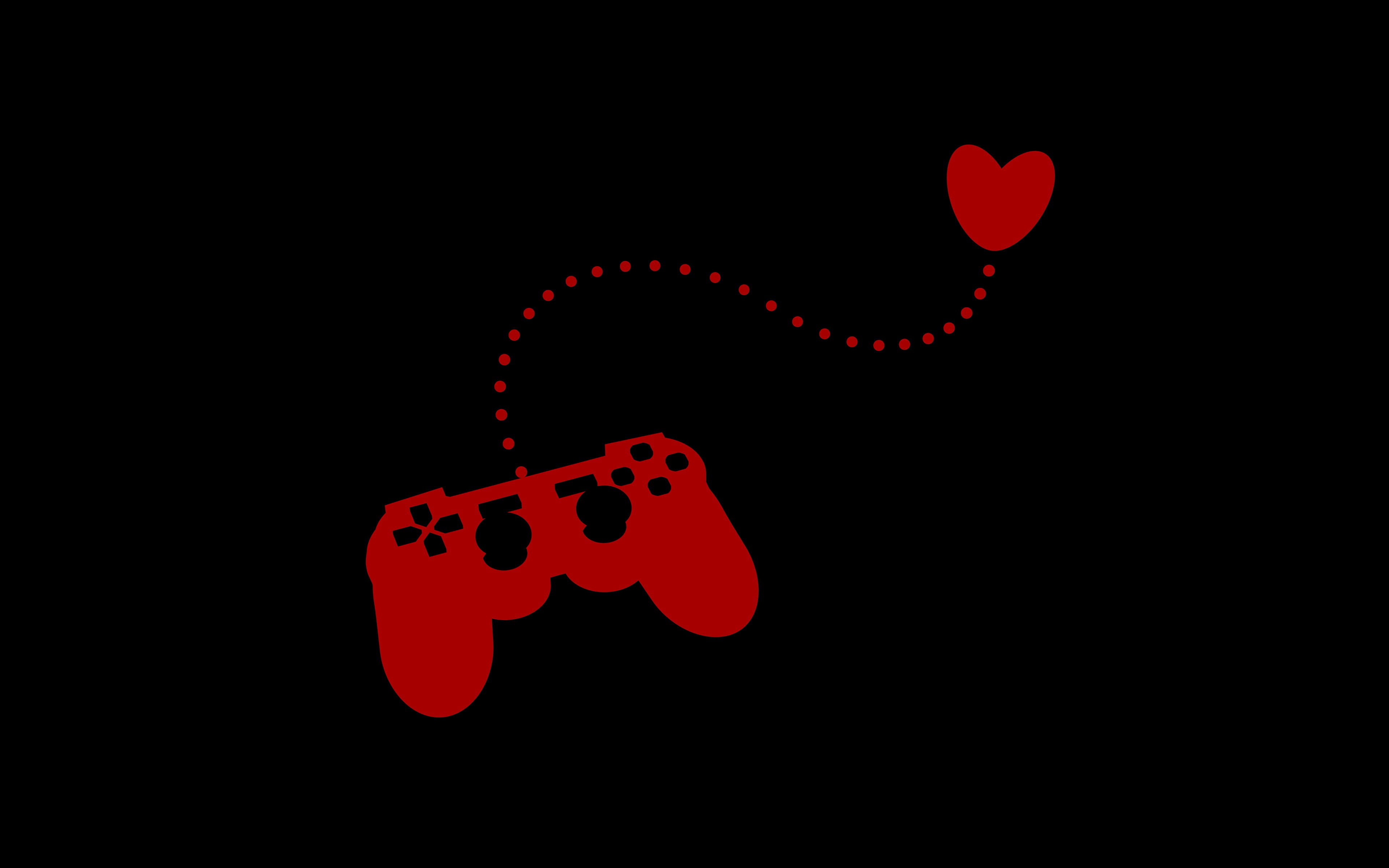 animal, 4K, animal themes, heart, positive emotion, creativity, cut out, black background, controllers, valentines day - holiday, studio shot, heart shape, HD Wallpaper