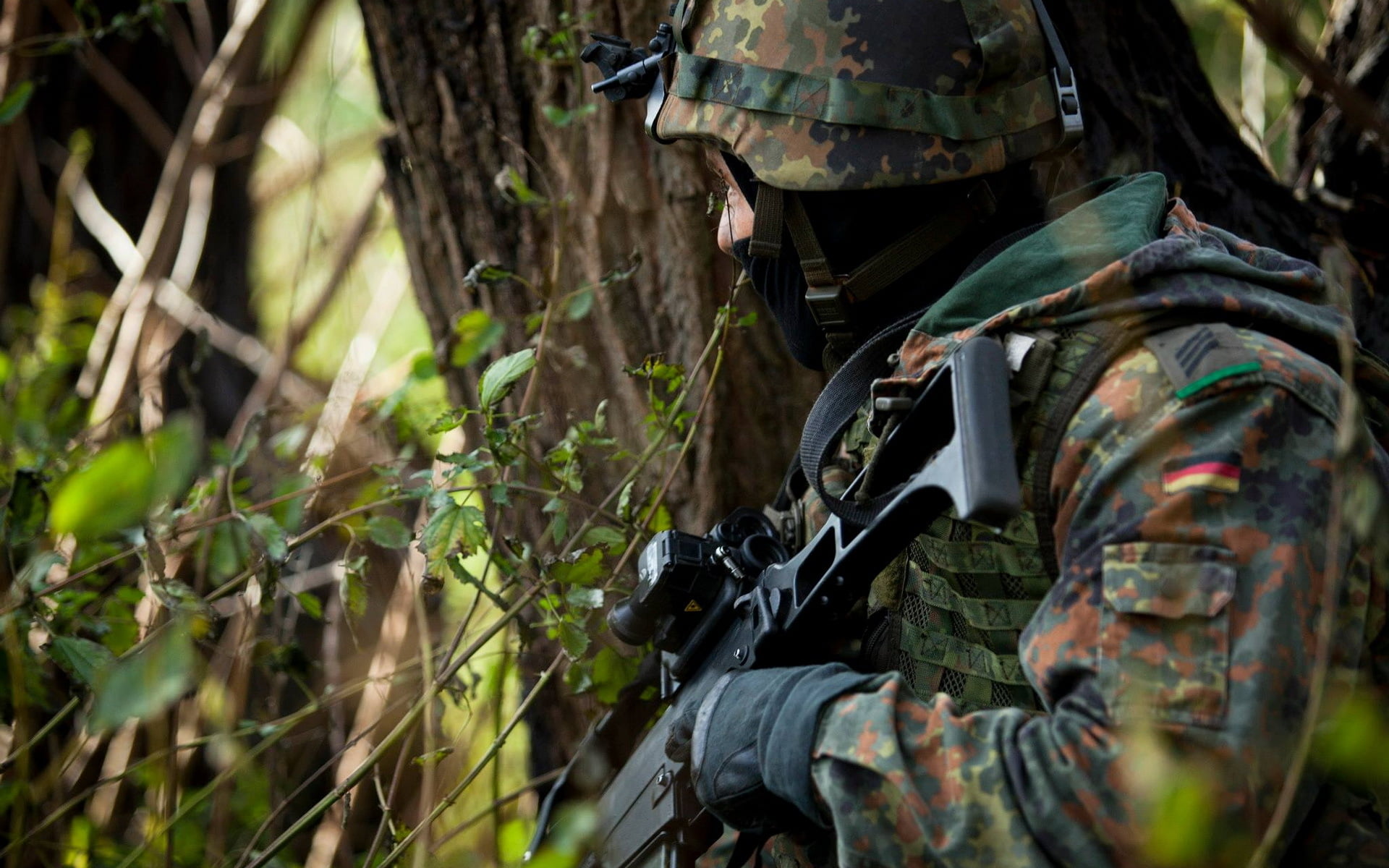 soldiers, 1080P, weapons, German Army Paratrooper, HD Wallpaper