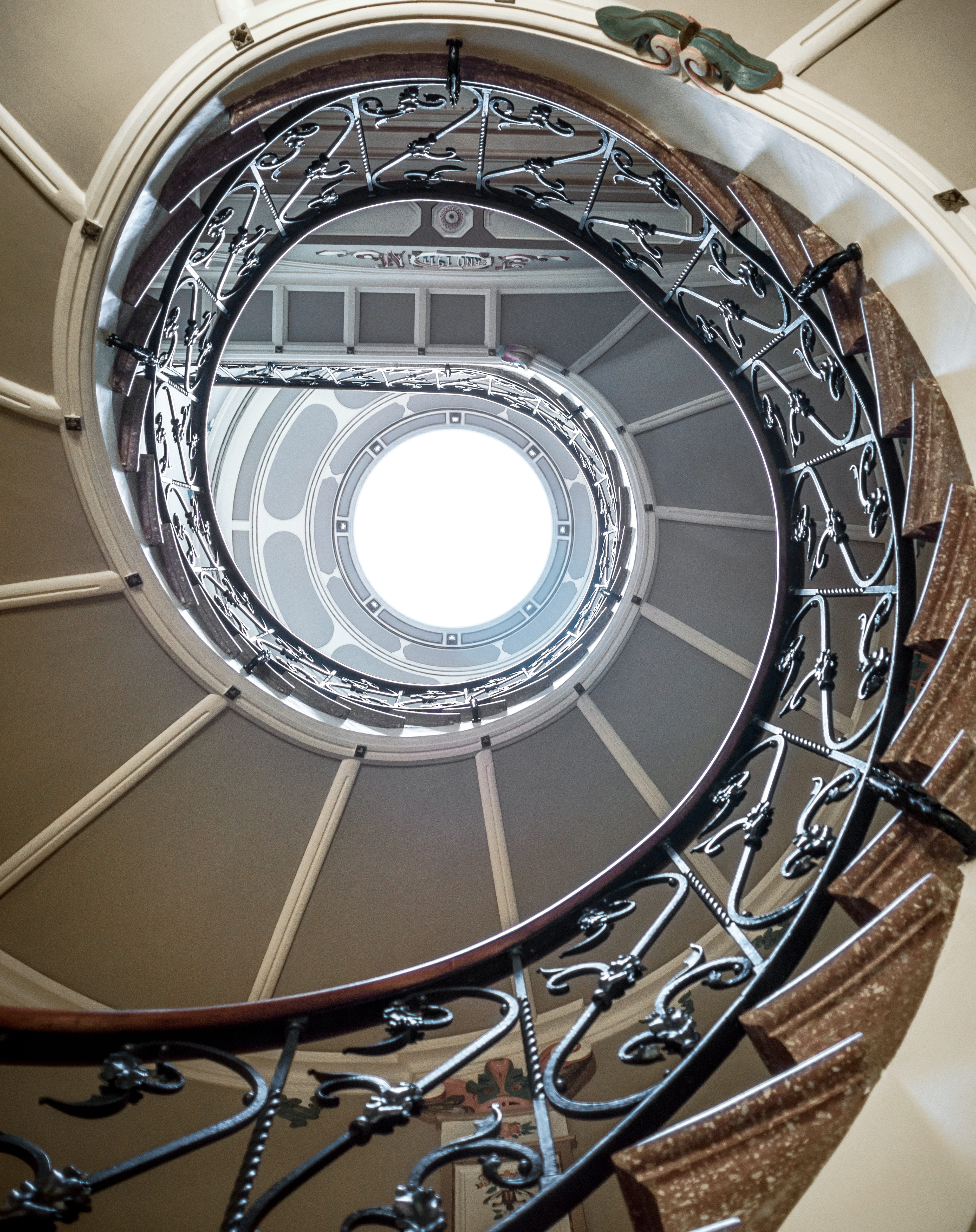 no people, directly below, upload, award, indoors, hypnotic, optimistic, railing, steps and staircases, low angle view, diminishing perspective, art, psychology, Phone HD Wallpaper
