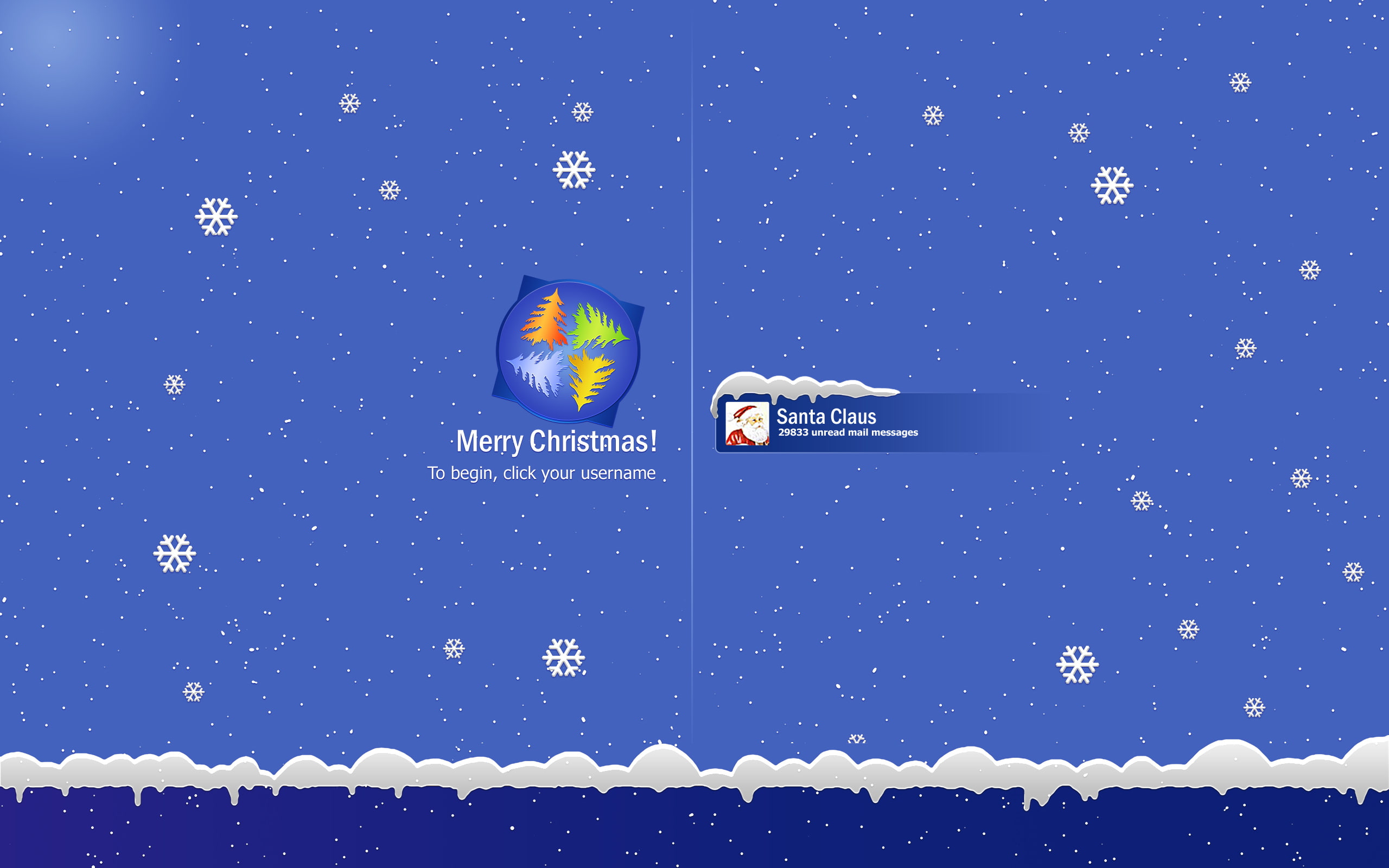 christmas, 2K, login, HD Wallpaper
